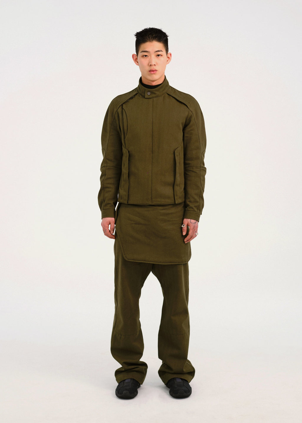 Hyein Seo - Flap Pants (Khaki) product image 1 | TRAB K-Fashion Australia