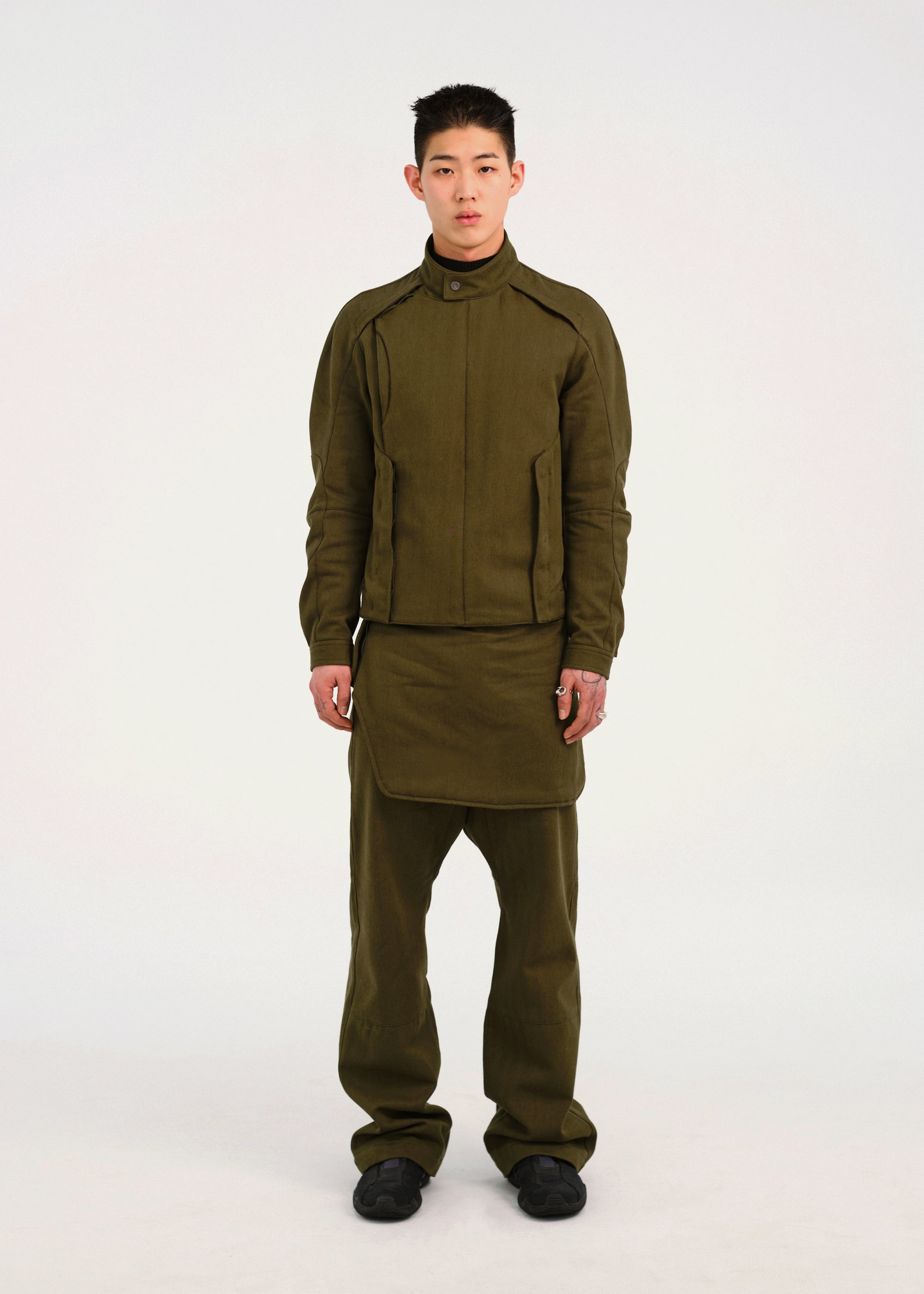 Hyein Seo - Flap Pants (Khaki) product image 1 | TRAB K-Fashion Australia