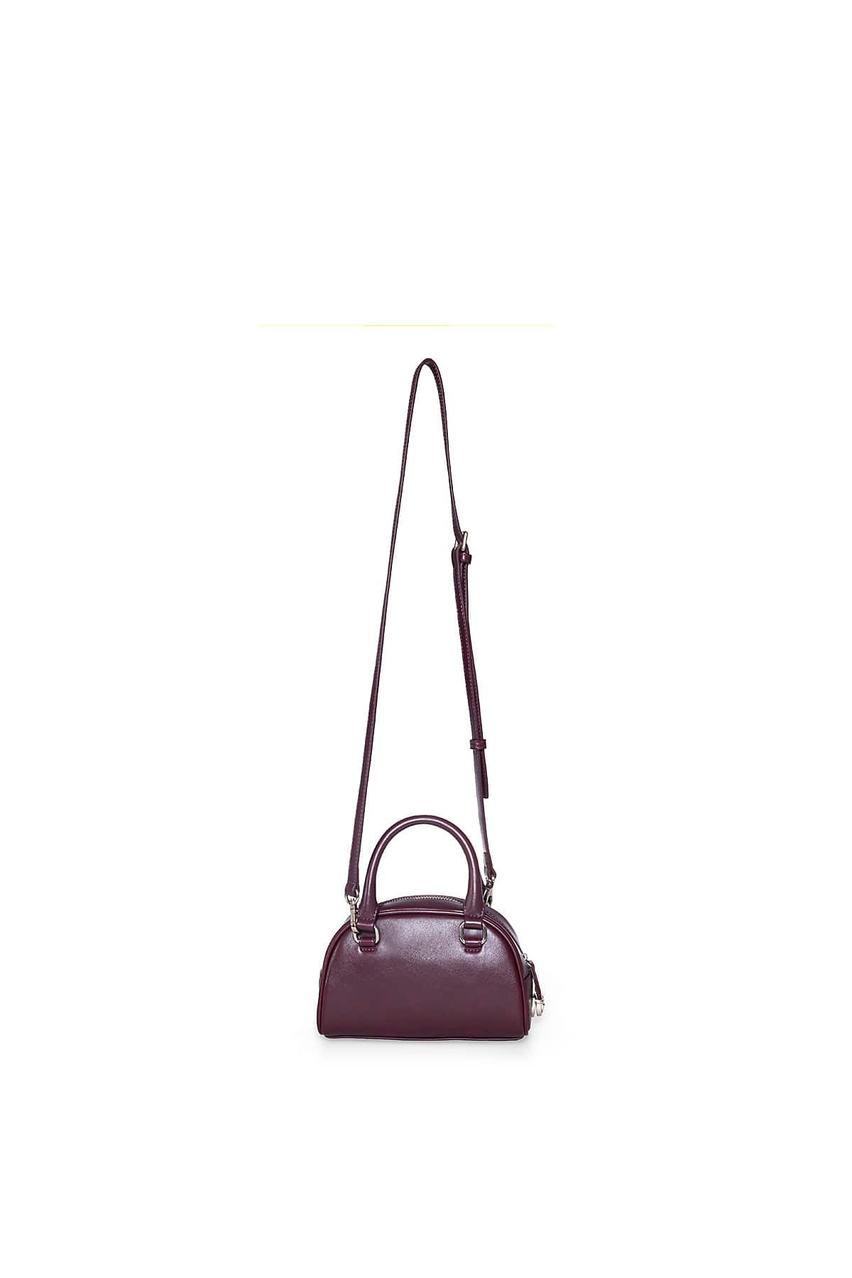 Matin Kim - Halfmoon Baby Bowling Bag (Wine) product image 2 | TRAB K-Fashion Australia