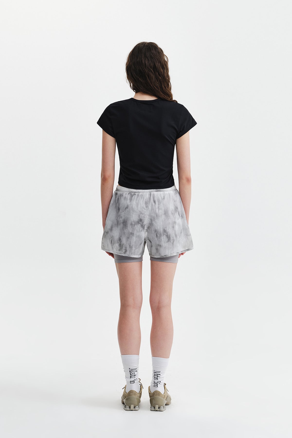 Matin Kim - Matin Pace Reflective Logo Slim Top (Black) product image 8 | TRAB K-Fashion Australia