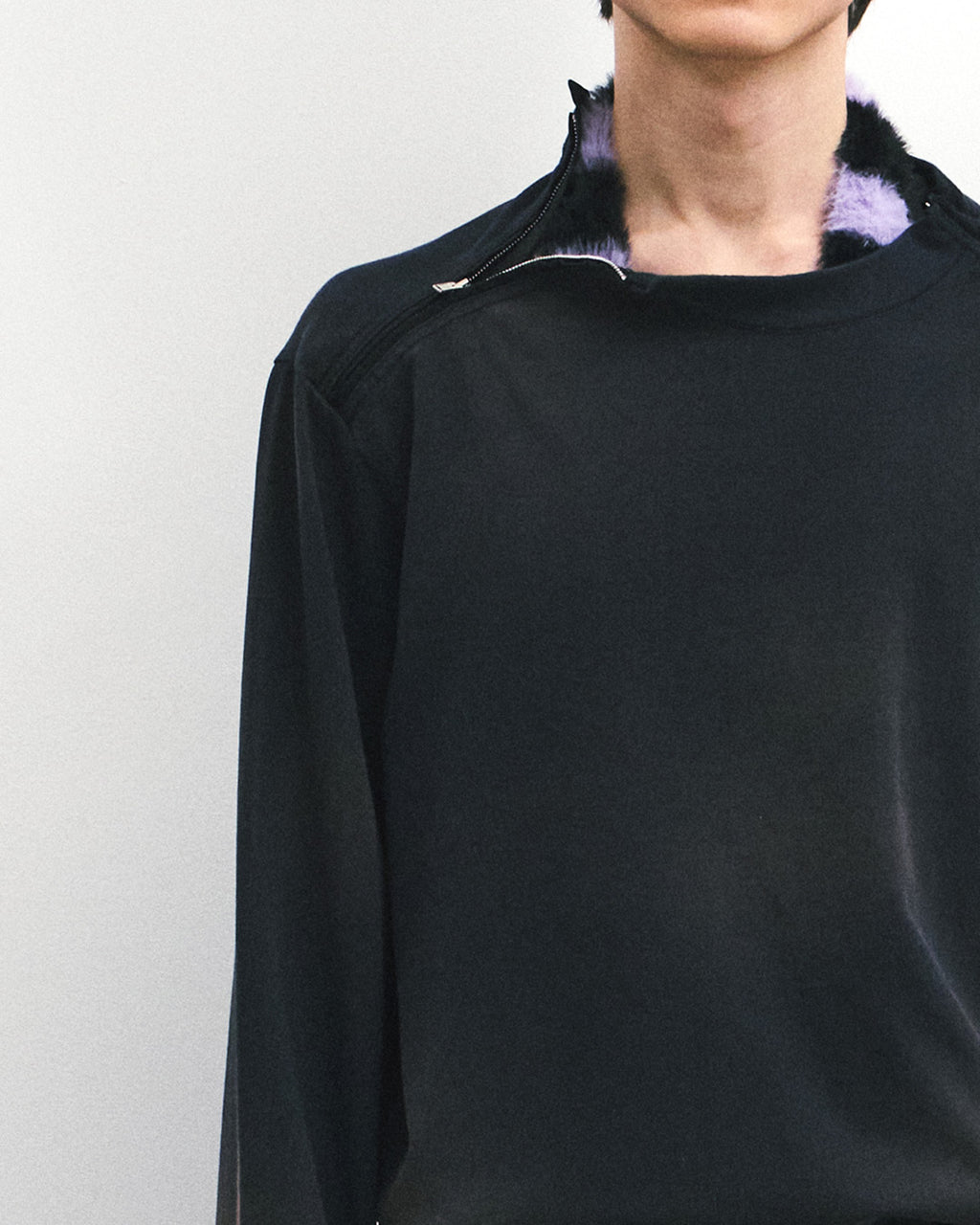 Eastlogue - Army Double Zip L.s T-shirts (D.navy) product image 3 | TRAB K-Fashion Australia