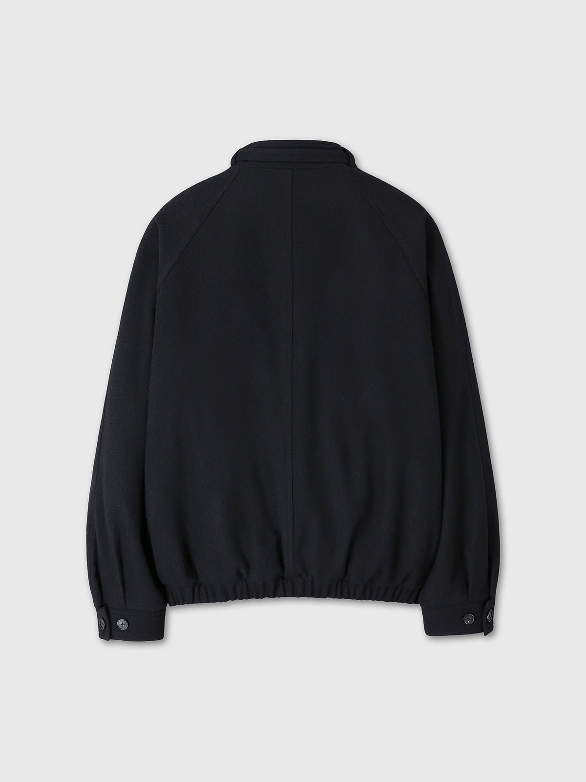 Tonywack - Wool Flannel Belted Stand Collar Bomber (Black) product image 10 | TRAB K-Fashion Australia