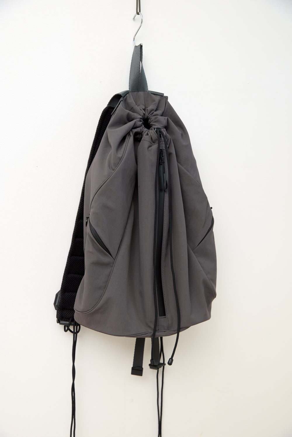 Hatchingroom - String Backpack Nylon (Charcoal) product image 10 | TRAB K-Fashion Australia