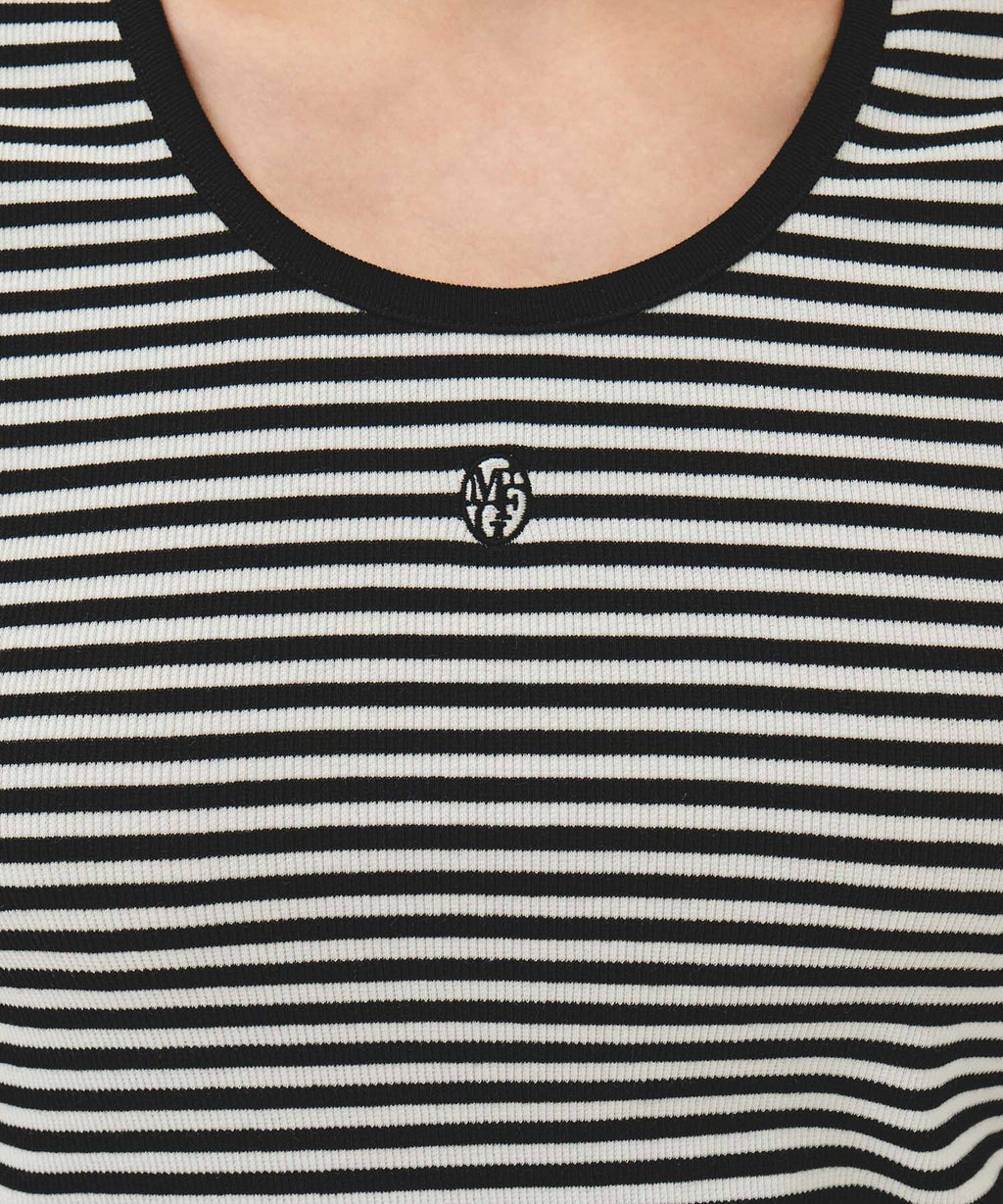 Marithe & Francois Girbaud - Deep Neck Ringer Tee (Black) product image 4 | TRAB K-Fashion Australia