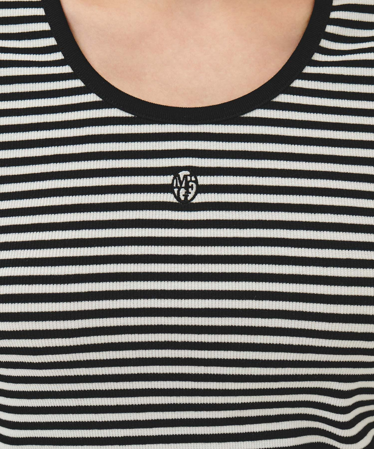 Marithe & Francois Girbaud - Deep Neck Ringer Tee (Black) product image 4 | TRAB K-Fashion Australia
