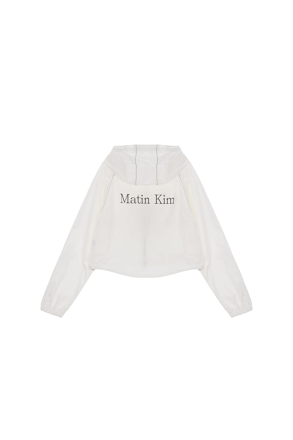 Matin Kim - Matin Crop Hoody Coating Jumper (Ivory) product image 1 | TRAB K-Fashion Australia