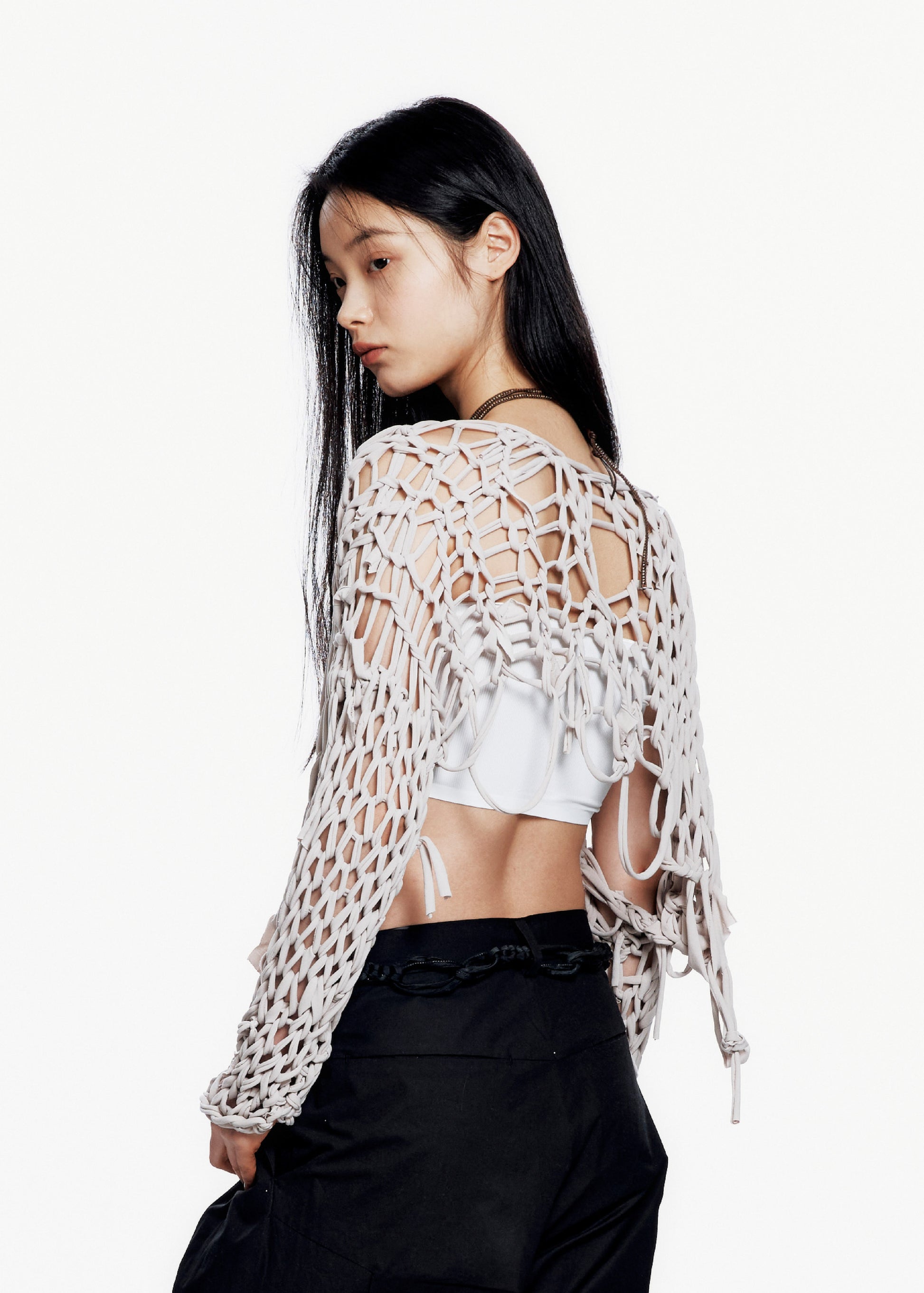 Hyein Seo - Macrame Top (Beige) product image 1 | TRAB K-Fashion Australia