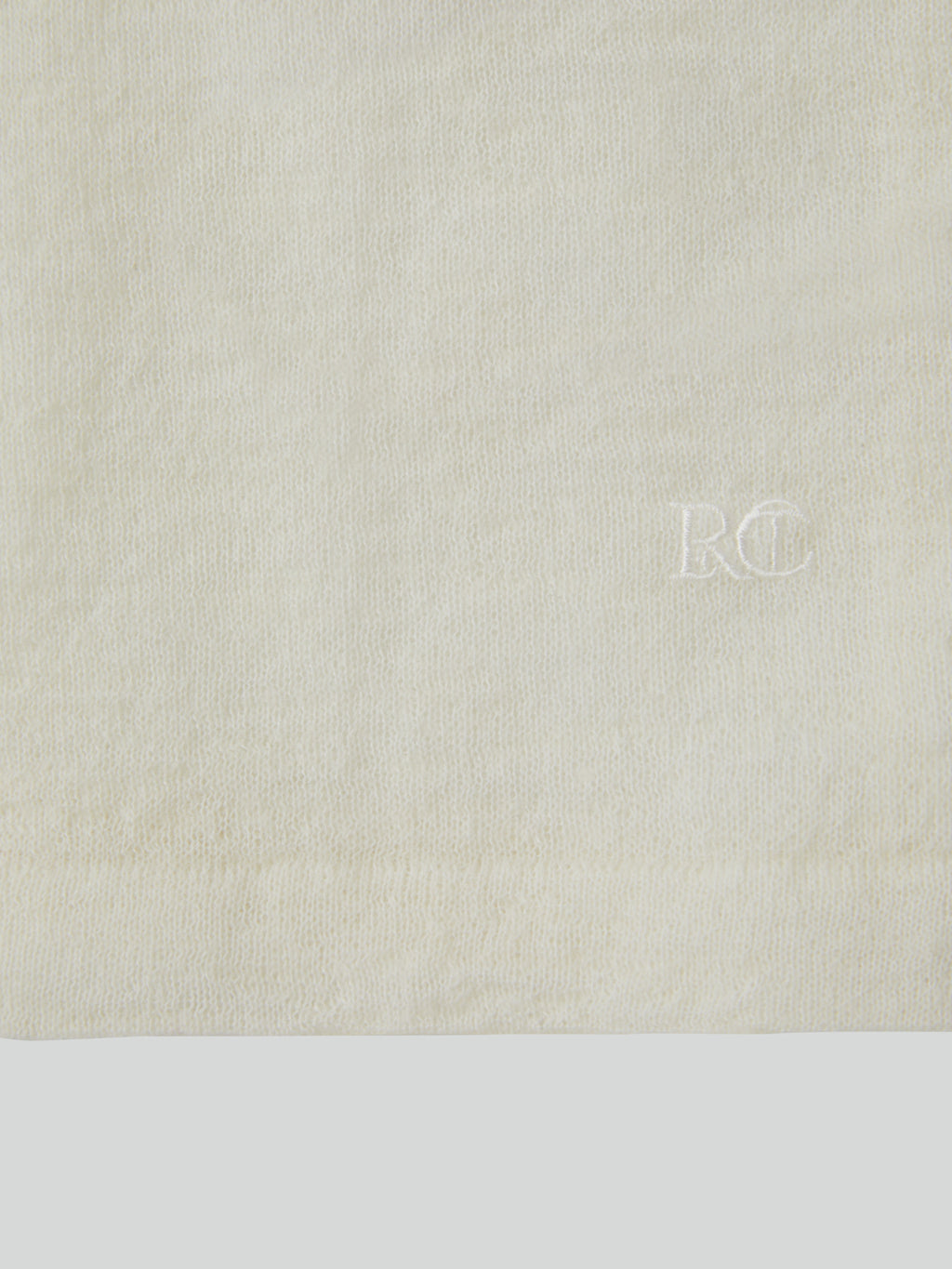 Recto - Rc Embroidery Sheer Knit Top (Cream) product image 14 | TRAB K-Fashion Australia