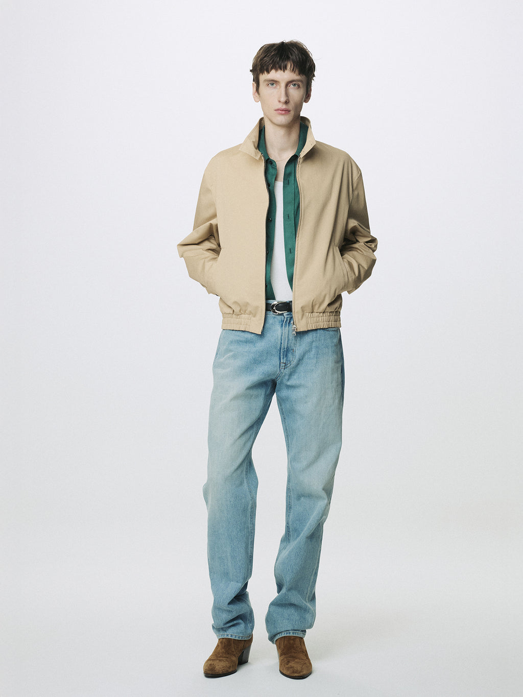 Tonywack - High Density Cotton Harrington Jacket (Beige) product image 2 | TRAB K-Fashion Australia