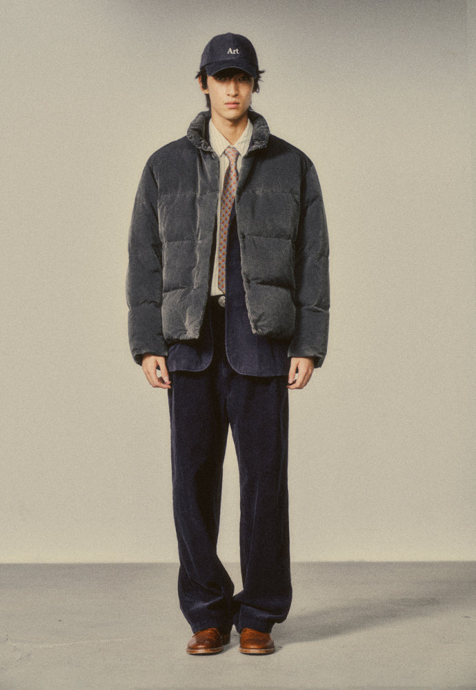 Art if acts - Garment Washed Puffer Down Jacket (Faded Black) product image 2 | TRAB K-Fashion Australia