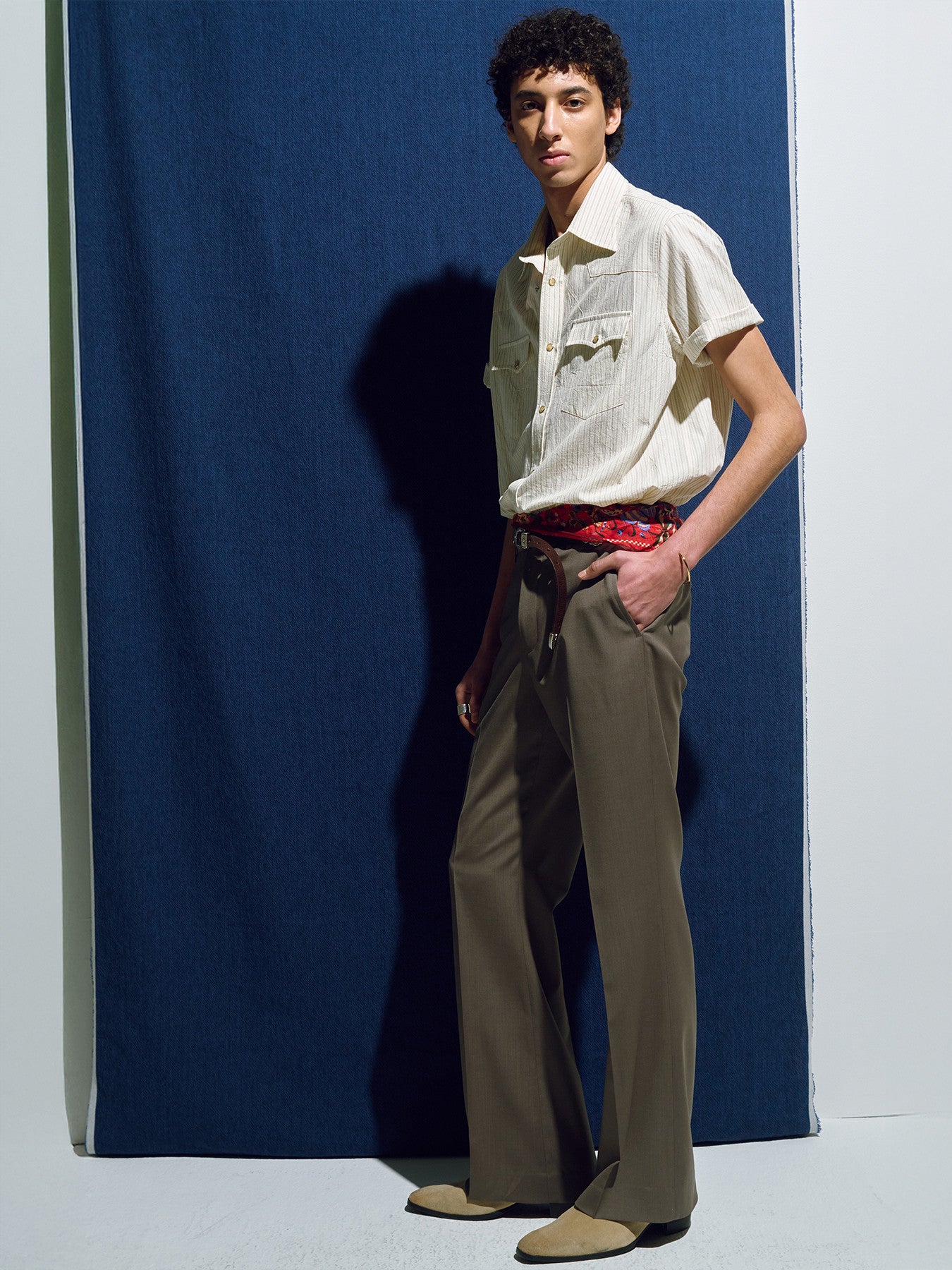 Tonywack - Striped Cotton Western Shirt (Ecru) product image 10 | TRAB K-Fashion Australia