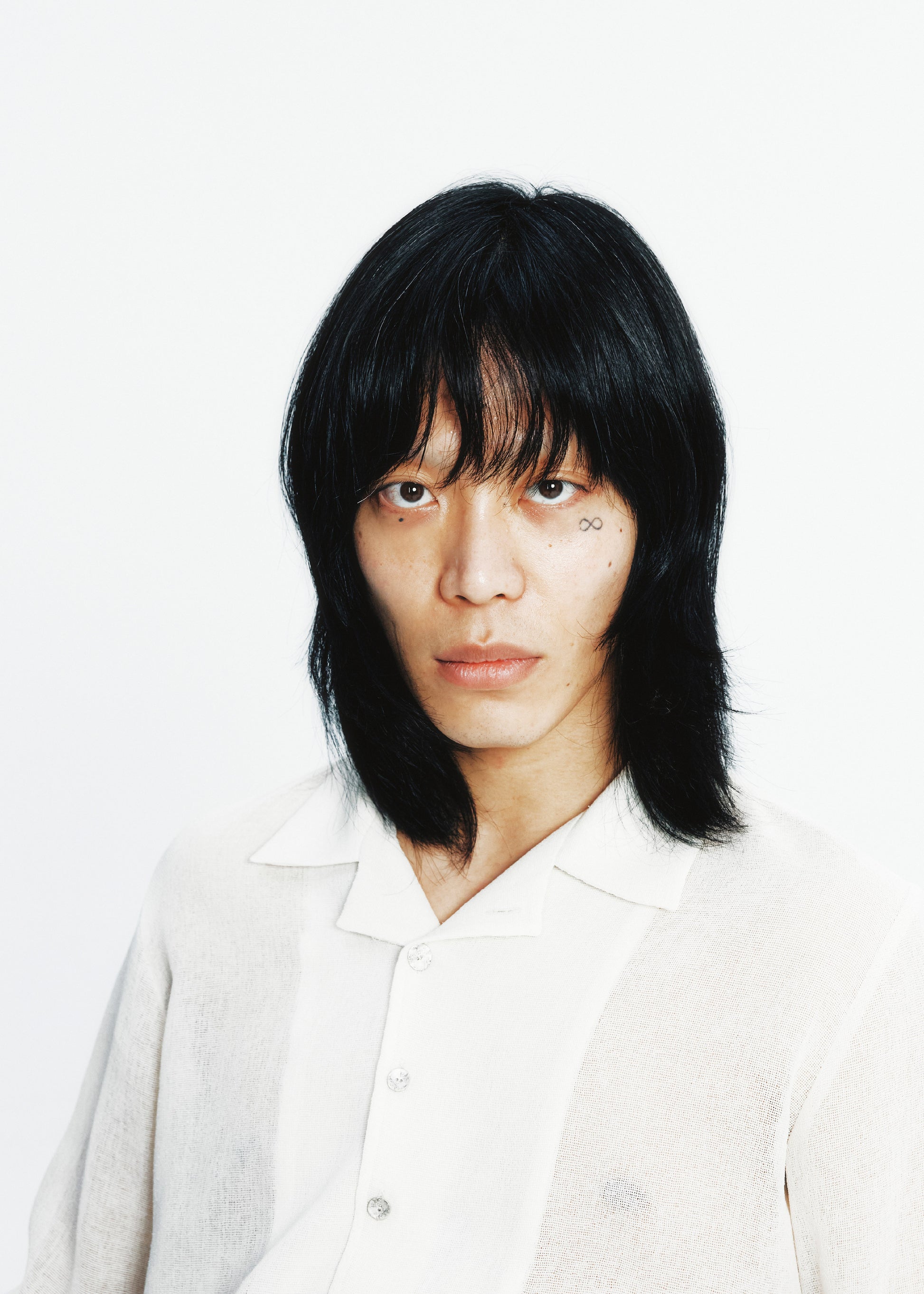 Hyein Seo - Silver Button Shirt (Ivory) product image 1 | TRAB K-Fashion Australia