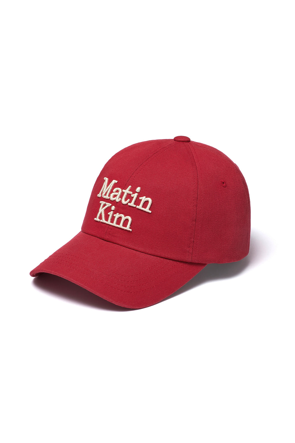 Matin Kim - Matin Volume Logo Ball Cap (Red) product image 6 | TRAB K-Fashion Australia