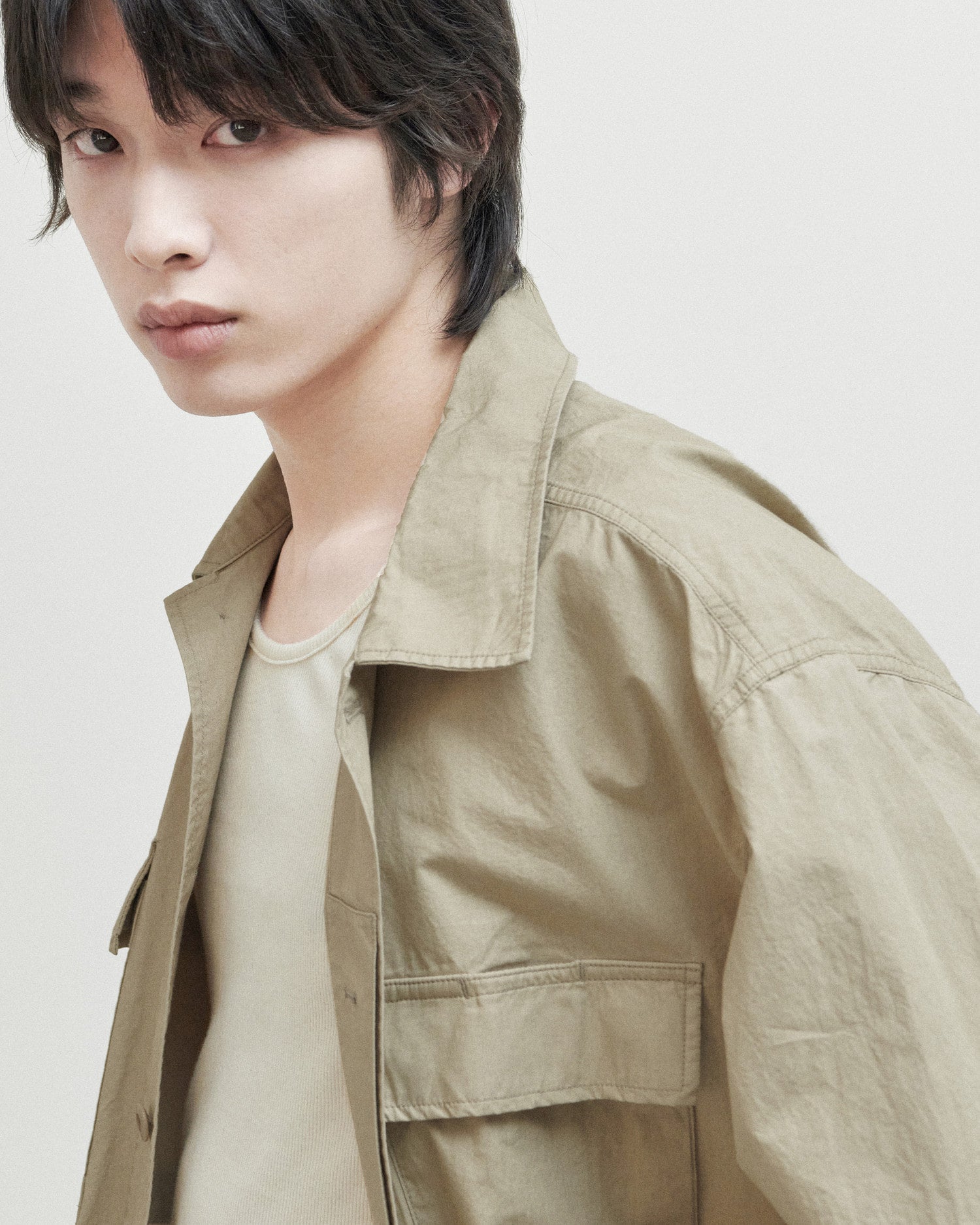 Brownyard - Washed Bdu Jacket (Beige) product image 3 | TRAB K-Fashion Australia