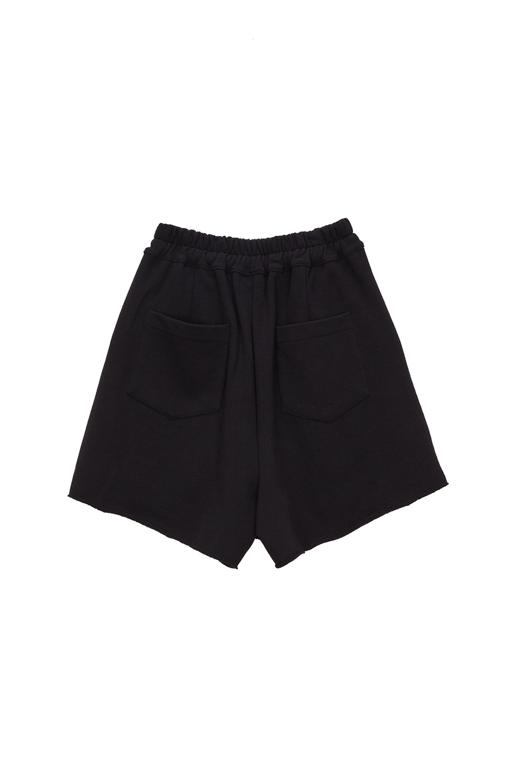 Matin Kim - Matin Crescendo Logo Sweatshorts (Black) product image 2 | TRAB K-Fashion Australia
