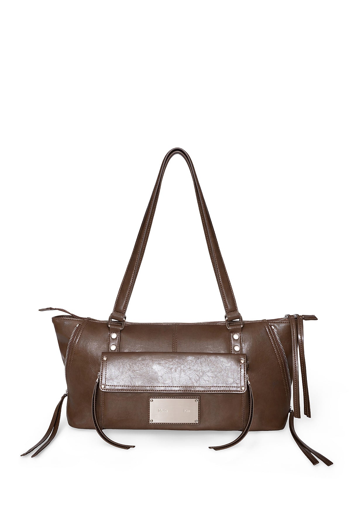 Matin Kim - Flap Pocket Shoulder Bag (Brown) product image 1 | TRAB K-Fashion Australia