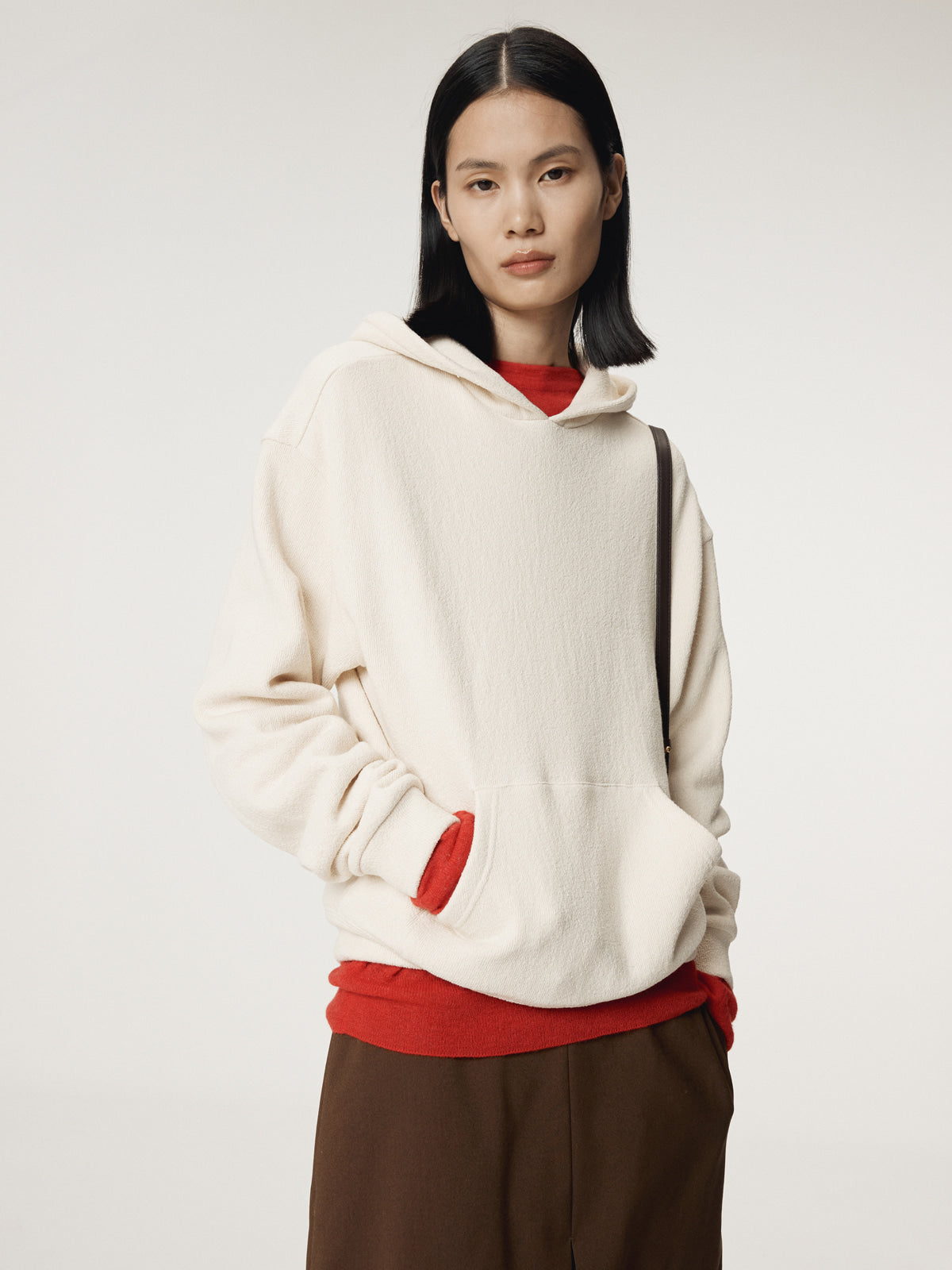 Recto - Rc Embroidered Hoodie (Oatmeal) product image 6 | TRAB K-Fashion Australia