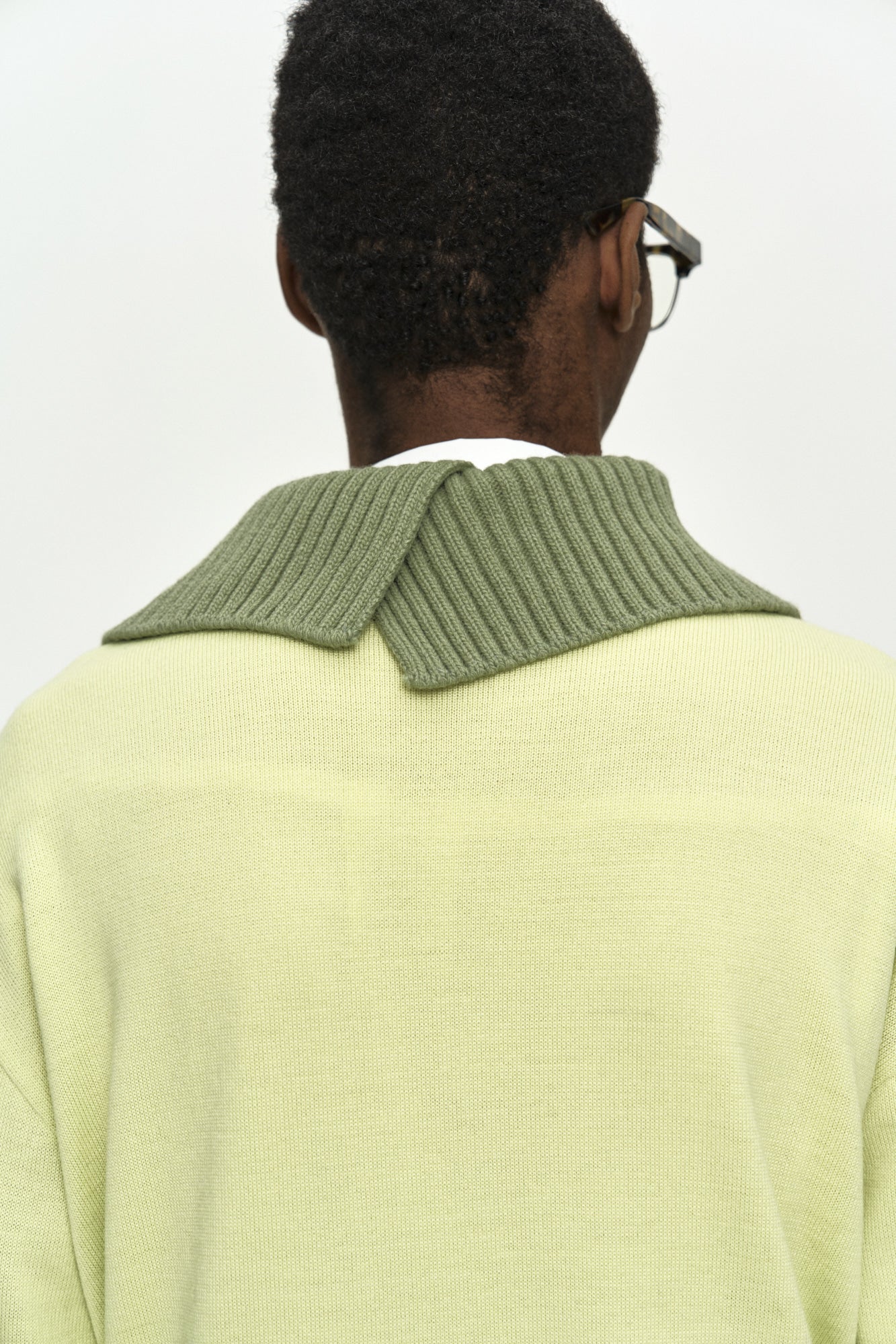 Andersson Bell - Layered Collar Cardigan (Lemon) product image 8 | TRAB K-Fashion Australia