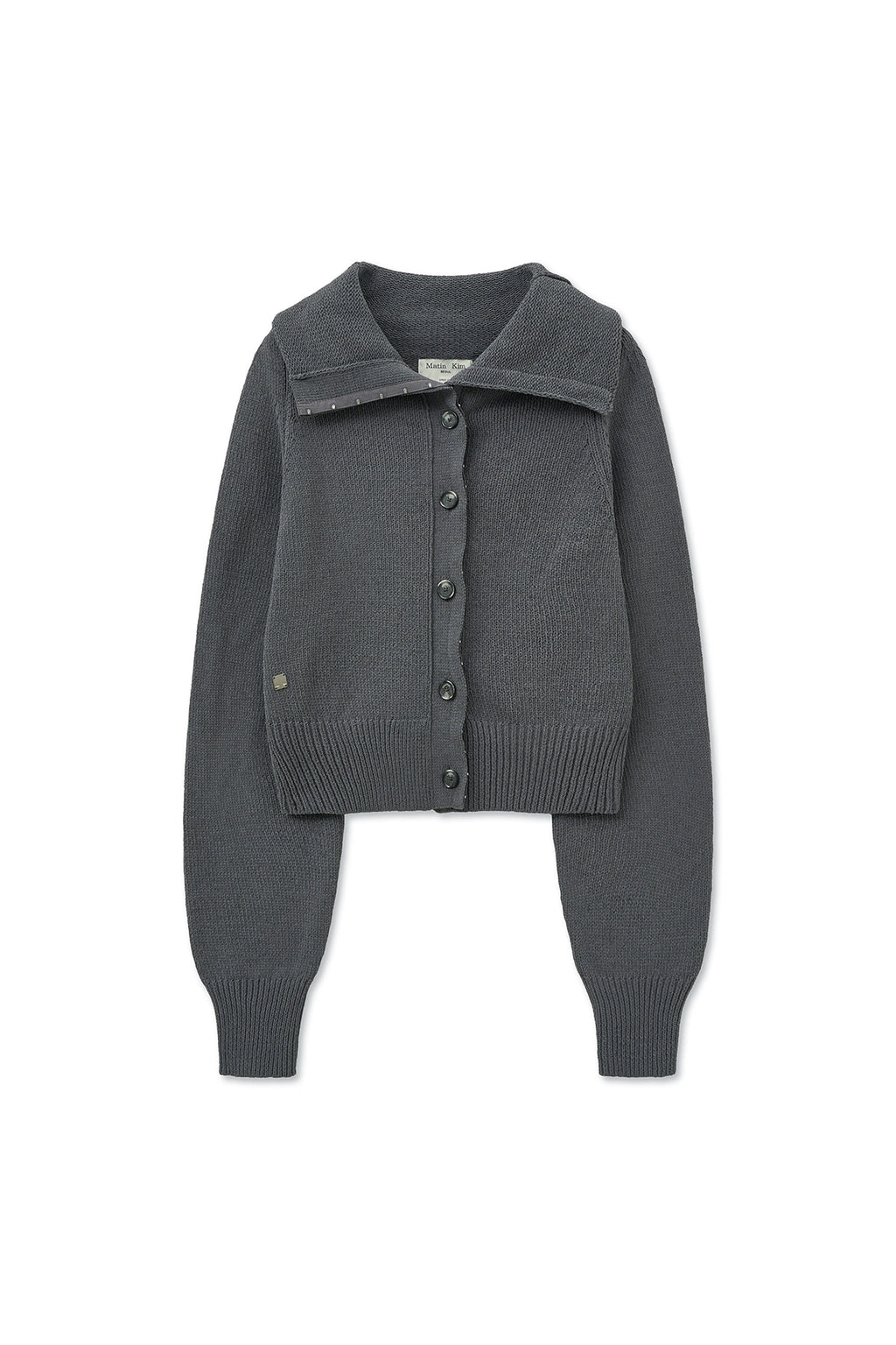 Matin Kim - Hook Point Two Way Cross Cardigan (Grey) product image 1 | TRAB K-Fashion Australia