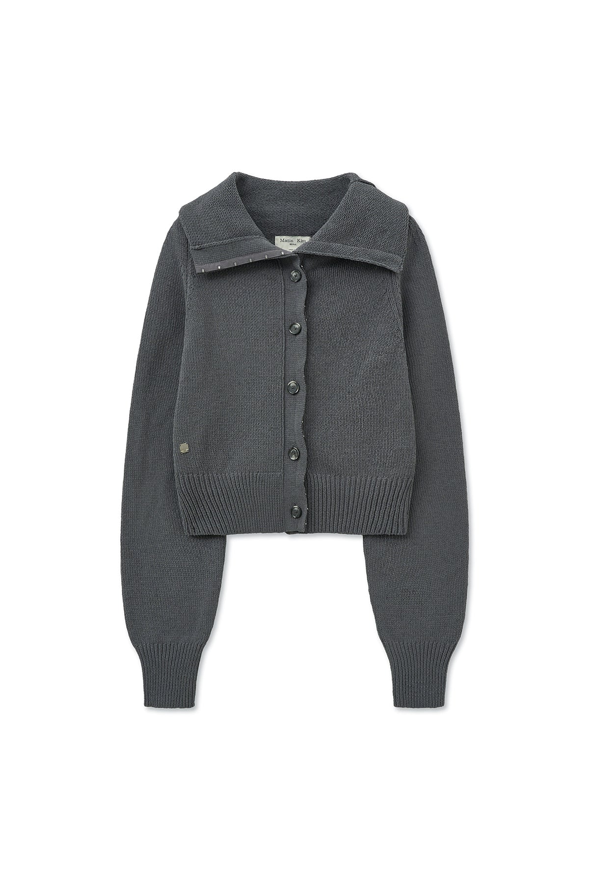 Matin Kim - Hook Point Two Way Cross Cardigan (Grey) product image 1 | TRAB K-Fashion Australia