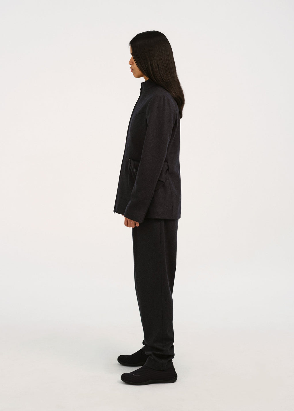 Hyein Seo - Suit Jacket w/ Waist Bag (Dark Grey) product image 3 | TRAB K-Fashion Australia