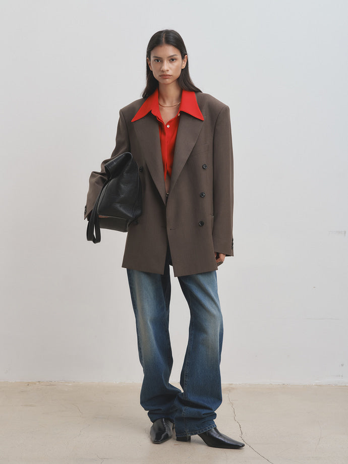 Tonywack - Straight-Leg Denim Jeans (Mid Blue) product image 1 | TRAB K-Fashion Australia