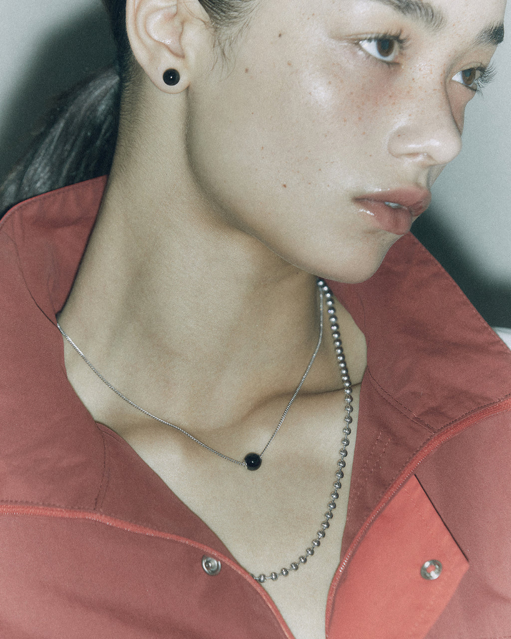 Numbering - Cutting Ball Chain Necklace #5832 product image 3 | TRAB K-Fashion Australia