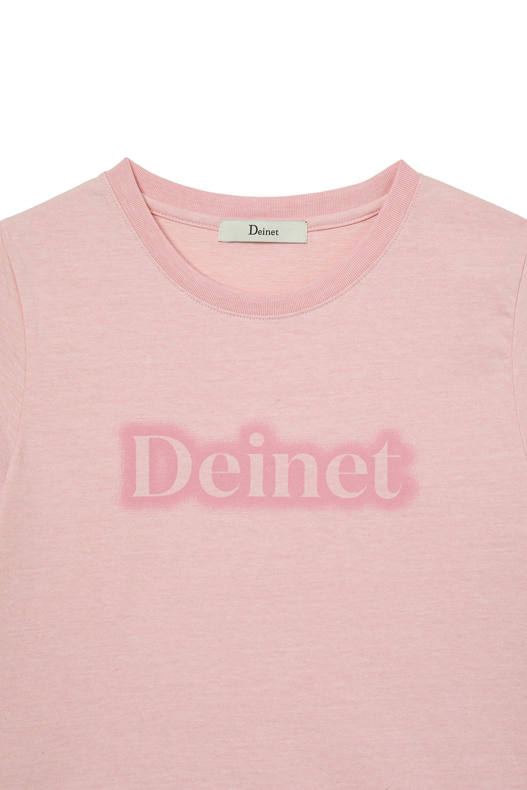 Deinet - Spray Logo Pigment T-Shirt (Light Pink) product image 3 | TRAB K-Fashion Australia