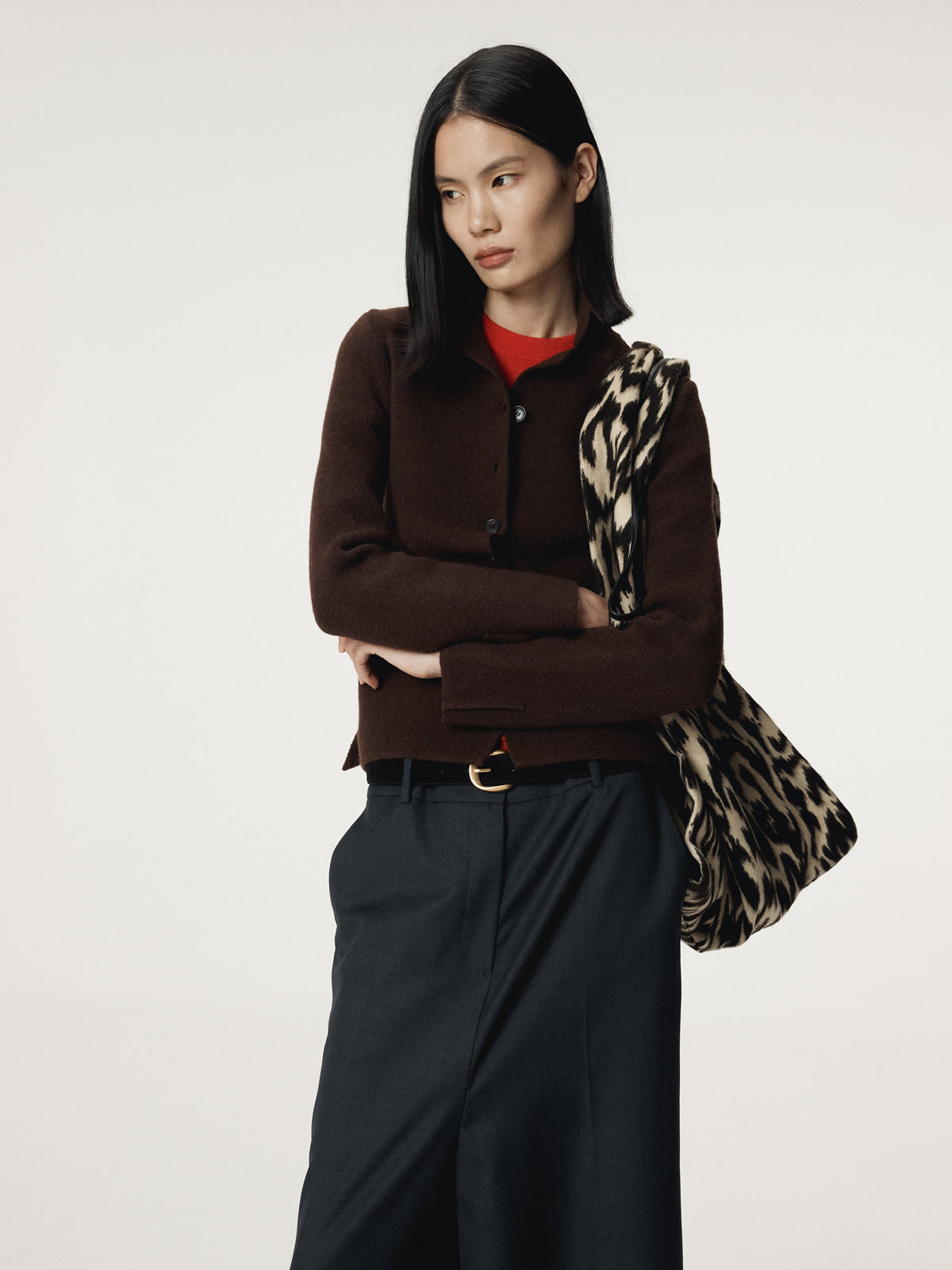 Recto - Button Up Knit Cardigan (Vintage Brown) product image 8 | TRAB K-Fashion Australia