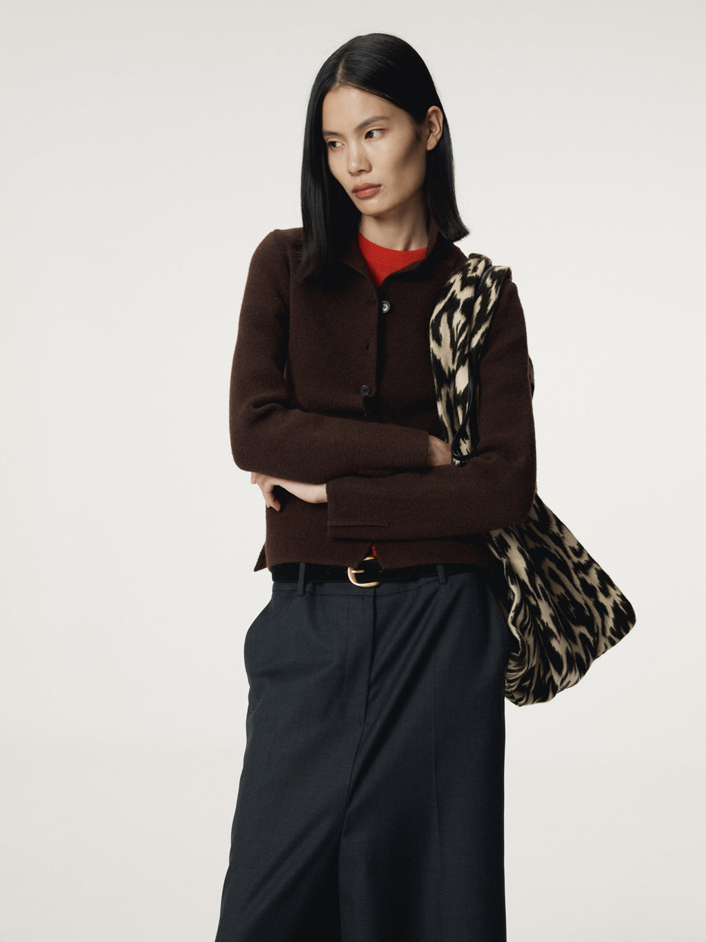 Recto - Button Up Knit Cardigan (Vintage Brown) product image 8 | TRAB K-Fashion Australia