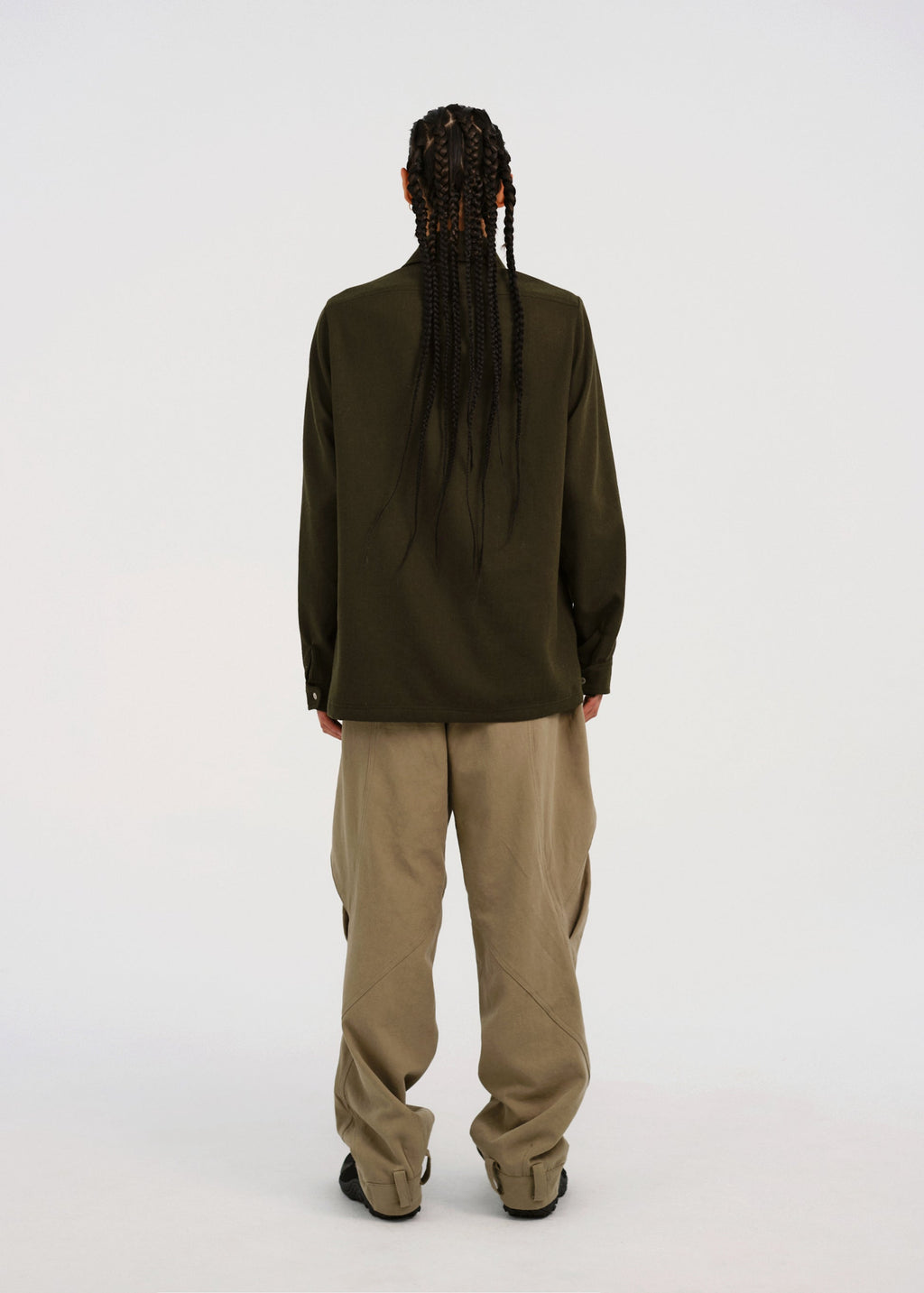 Hyein Seo - Wool Pocket Shirts (Khaki) product image 3 | TRAB K-Fashion Australia
