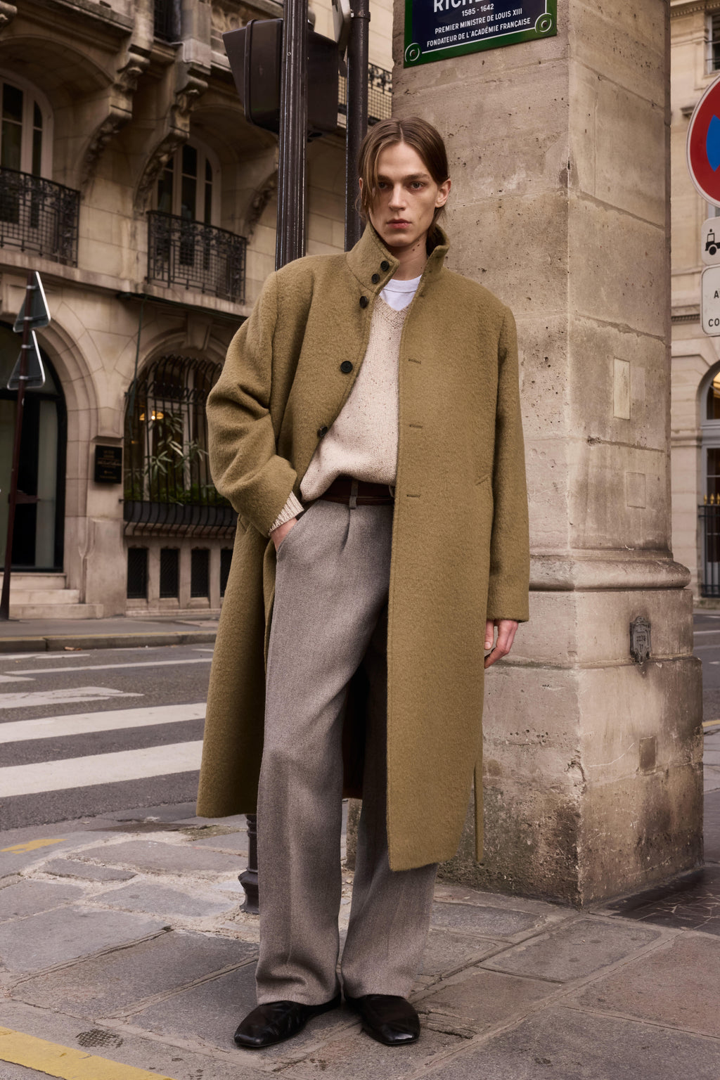 STU - High Neck Alpaca Mac Coat In (Camel) product image 10 | TRAB K-Fashion Australia