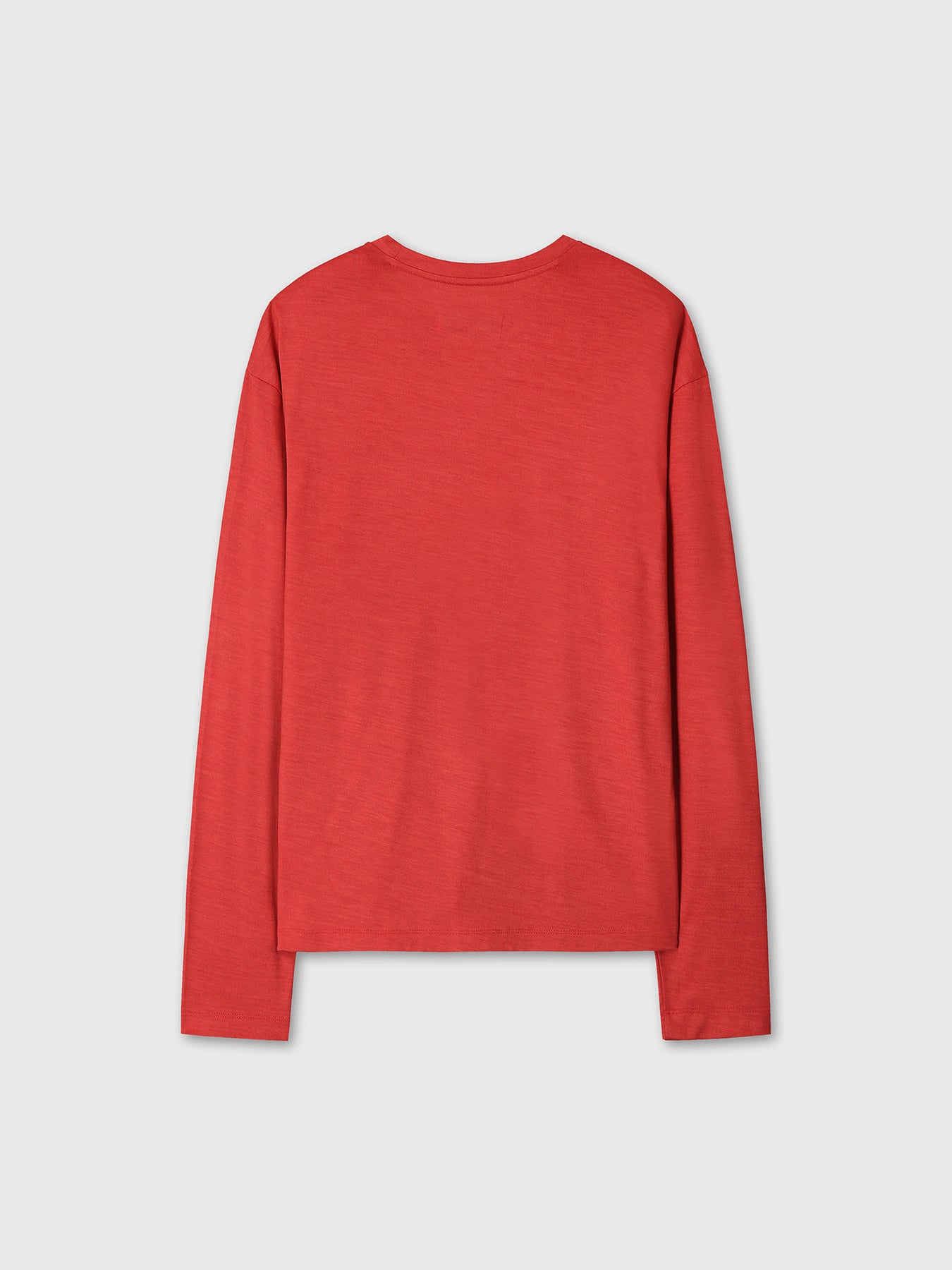 Tonywack - Wool Relaxed Long Sleeve (Coral Red) product image 8 | TRAB K-Fashion Australia