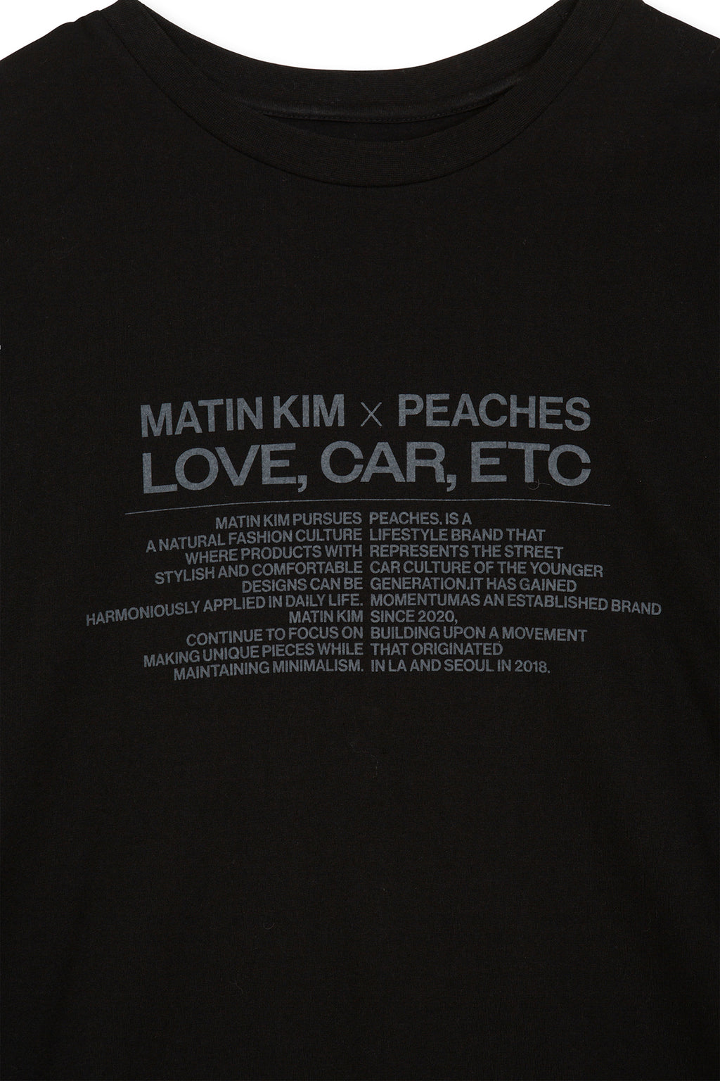 Matin Kim - Peaches Love Car Etc Graphic Top (Black) product image 6 | TRAB K-Fashion Australia