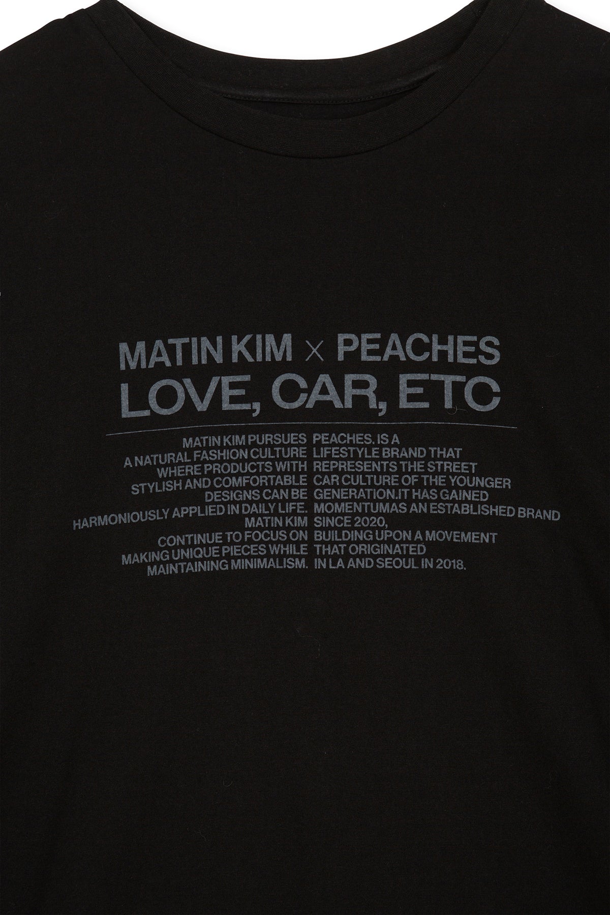 Matin Kim - Peaches Love Car Etc Graphic Top (Black) product image 6 | TRAB K-Fashion Australia