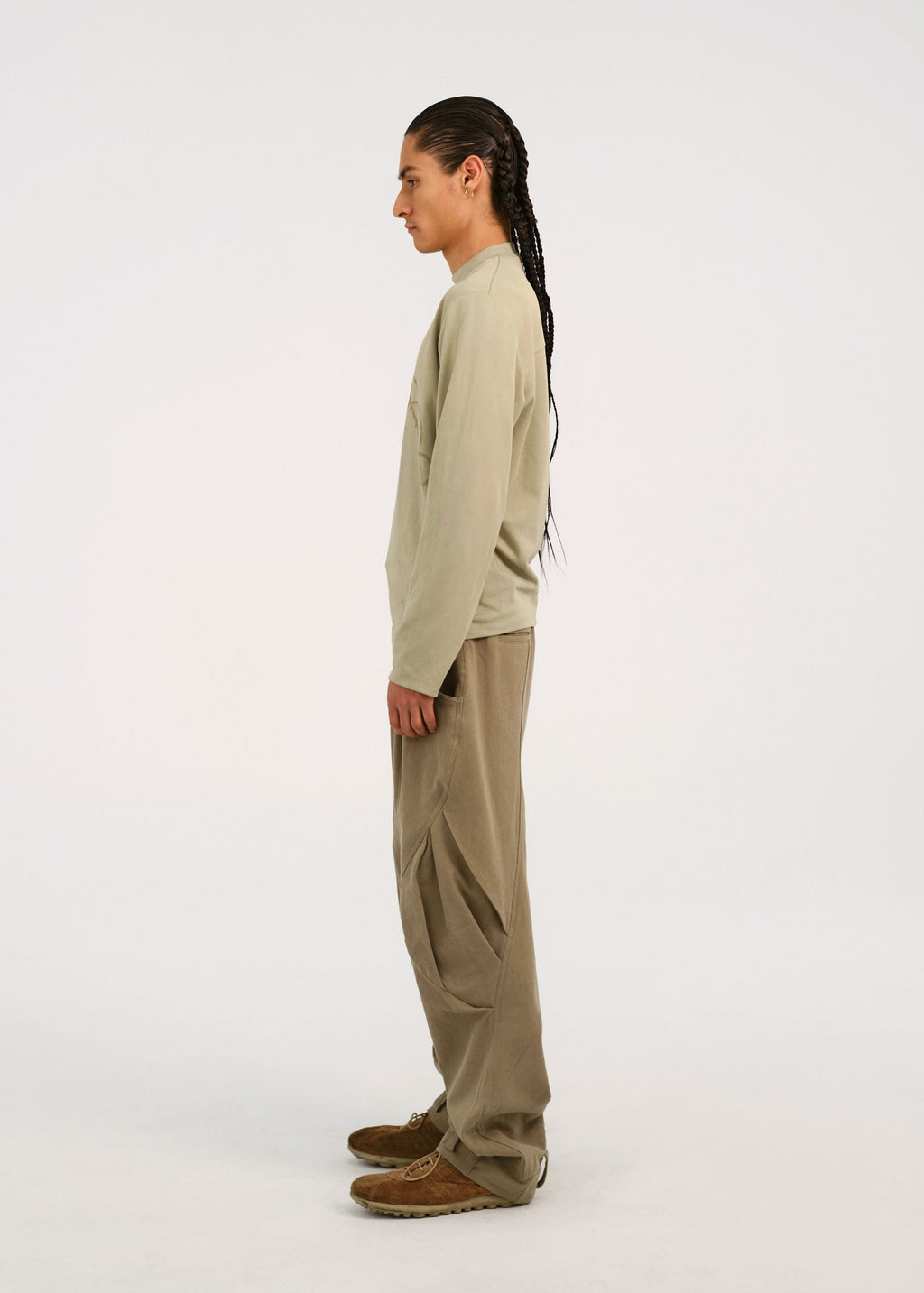 Hyein Seo - Graphic Long Sleeve (Fog Green) product image 3 | TRAB K-Fashion Australia