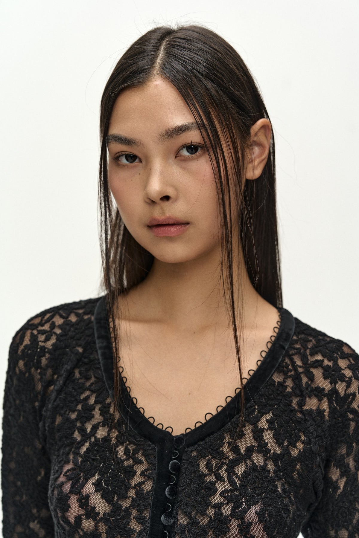 Andersson Bell - Lace Mesh Bodysuit (Black) product image 7 | TRAB K-Fashion Australia