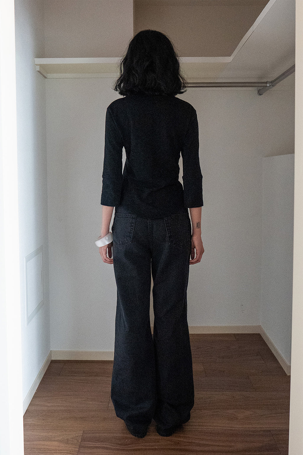 Deinet - Button Collar T-Shirt (Black) product image 3 | TRAB K-Fashion Australia