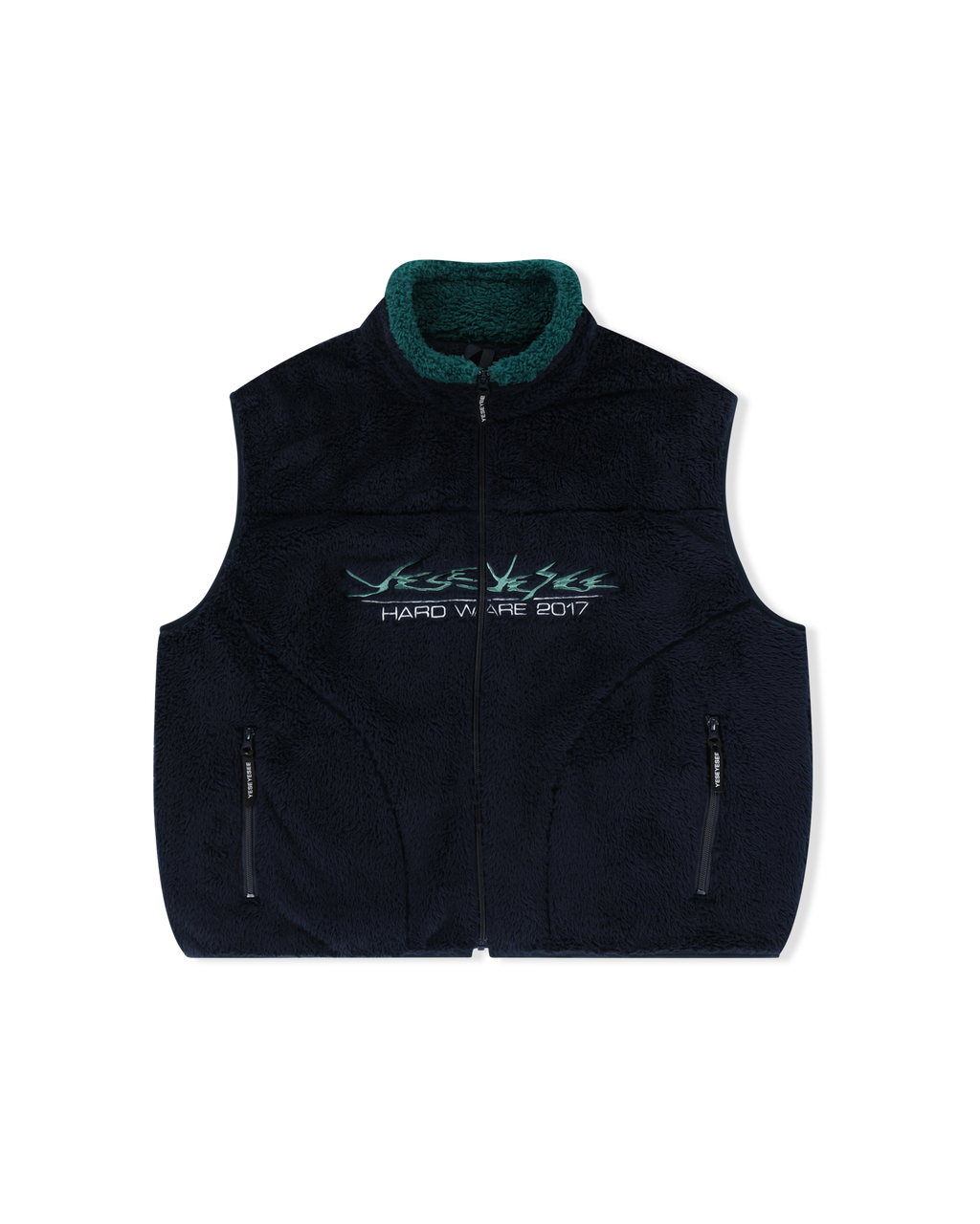 yeseyesee - Y.E.S Full Zip Fleece Vest (Navy) product image 1 | TRAB K-Fashion Australia