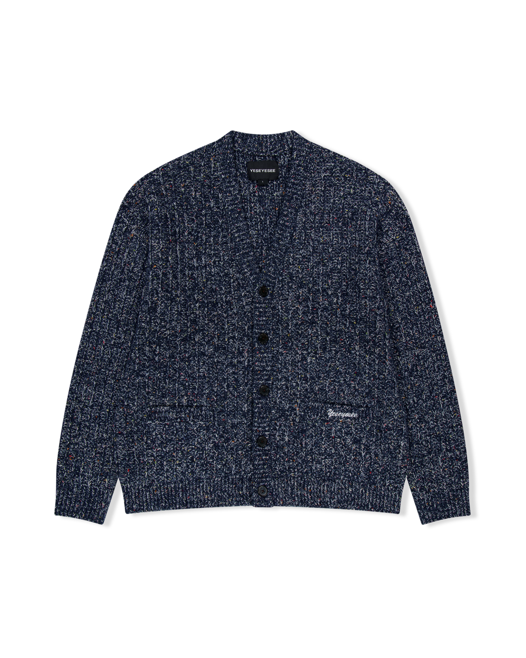 yeseyesee - Speckle Yarn Knit Cardigan (Blue) product image 1 | TRAB K-Fashion Australia