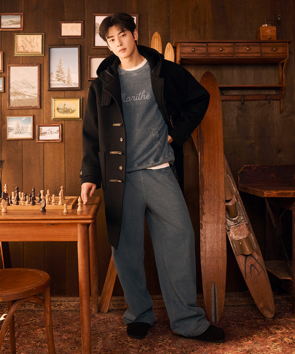 Marithe & Francois Girbaud - Long Duffle Coat (Dark Navy) product image 1 | TRAB K-Fashion Australia