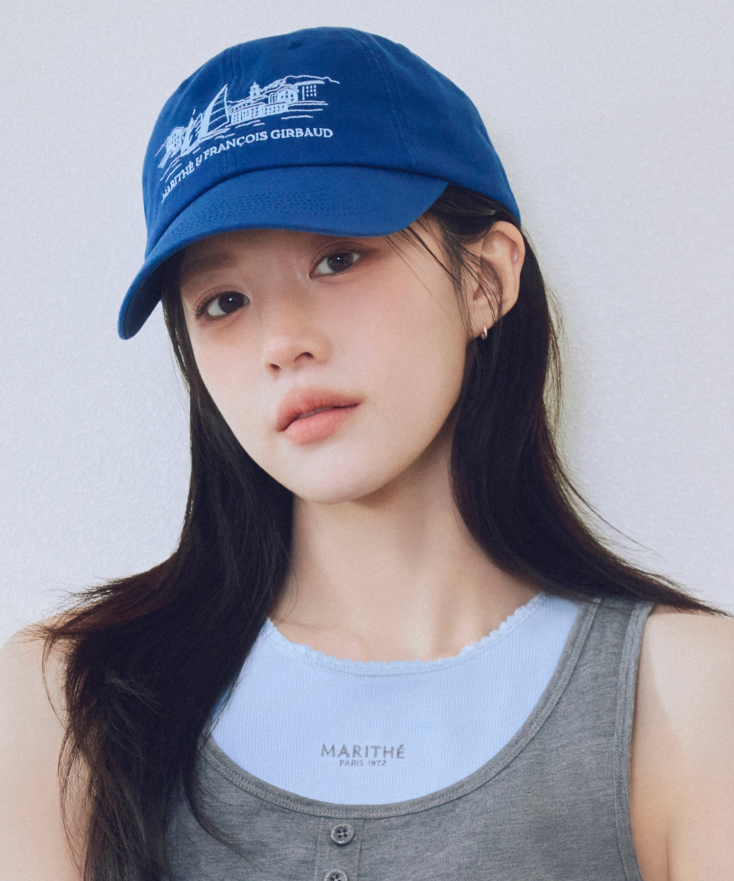 Marithe & Francois Girbaud - Sailing Graphic Covered Cap (Dark Blue) product image 1 | TRAB K-Fashion Australia