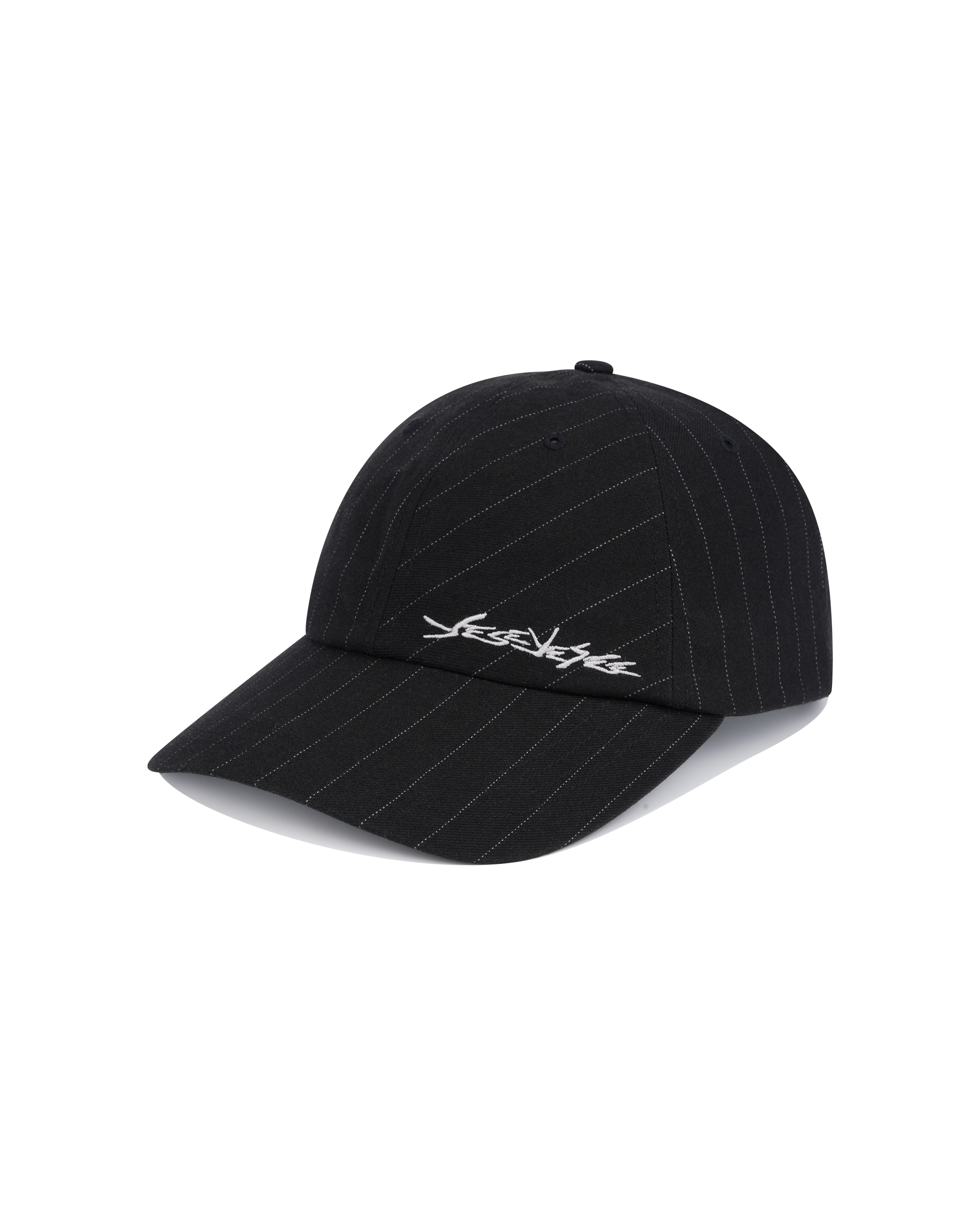 yeseyesee - Pinstripe Ball Cap (Black) product image 1 | TRAB K-Fashion Australia
