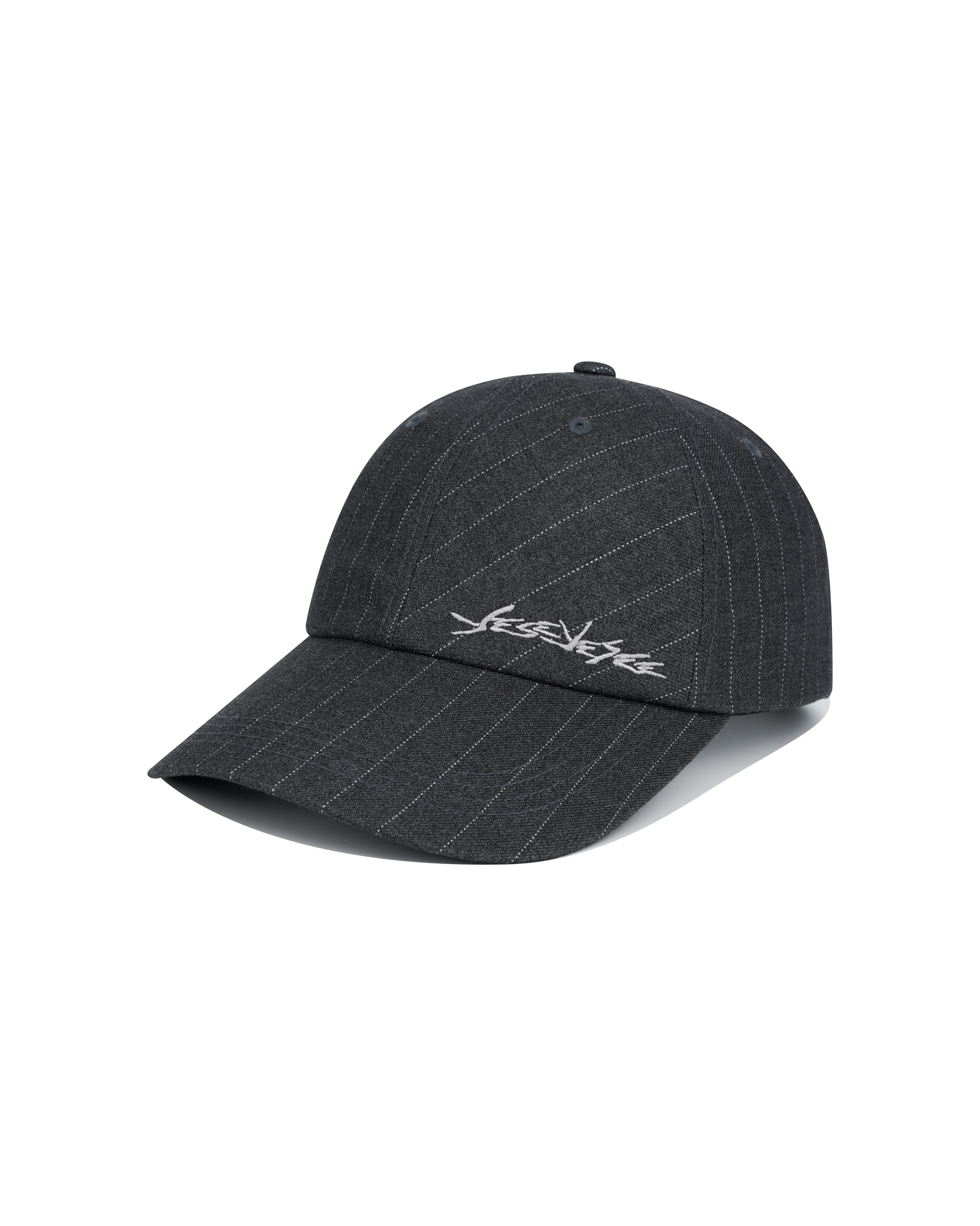 yeseyesee - Pinstripe Ball Cap (Grey) product image 1 | TRAB K-Fashion Australia