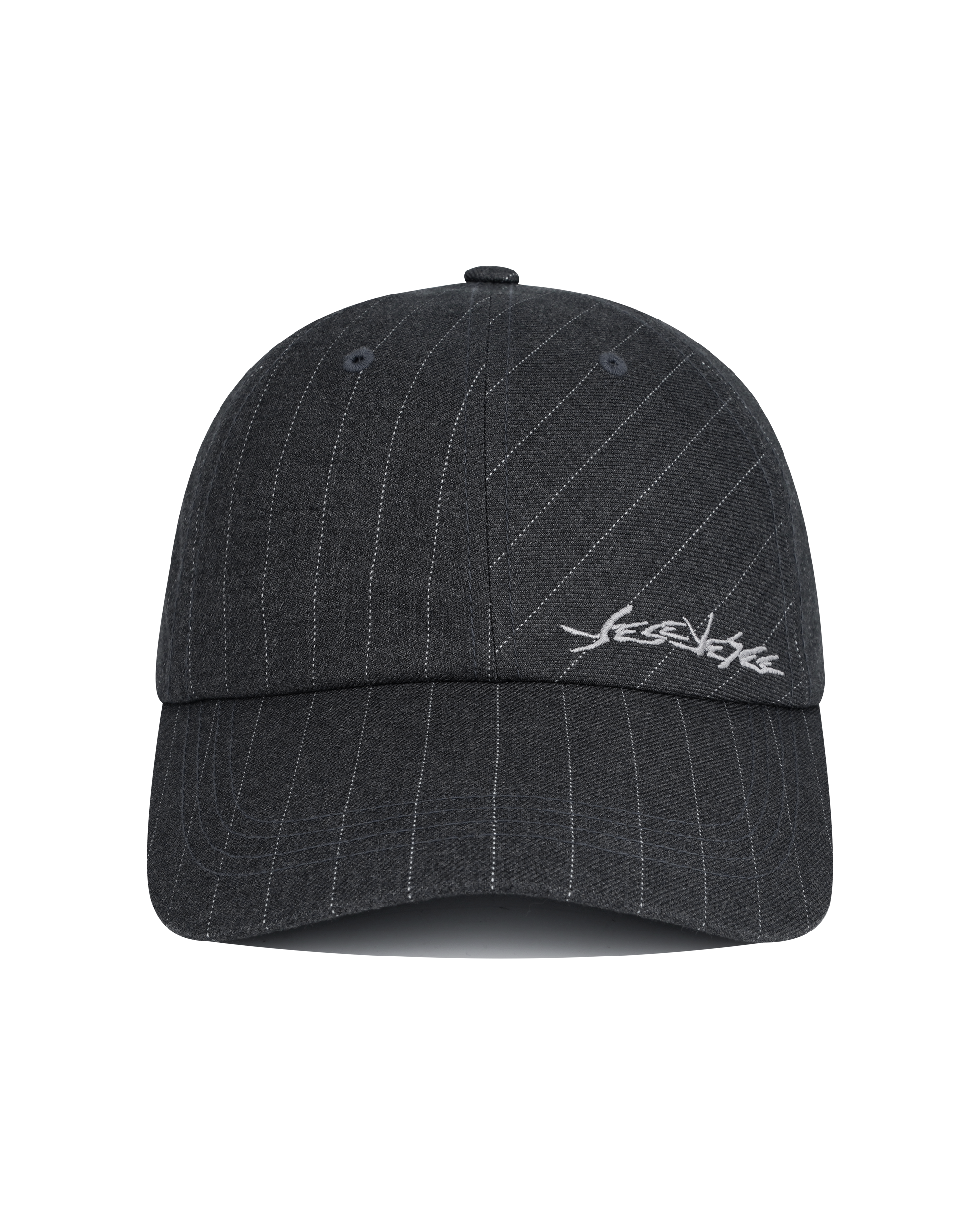 yeseyesee - Pinstripe Ball Cap (Grey) product image 2 | TRAB K-Fashion Australia