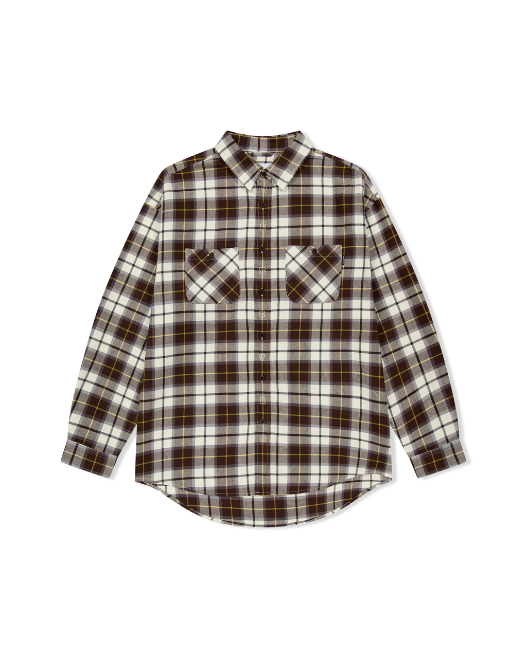 yeseyesee - Plop Check Shirt (Brown) product image 1 | TRAB K-Fashion Australia