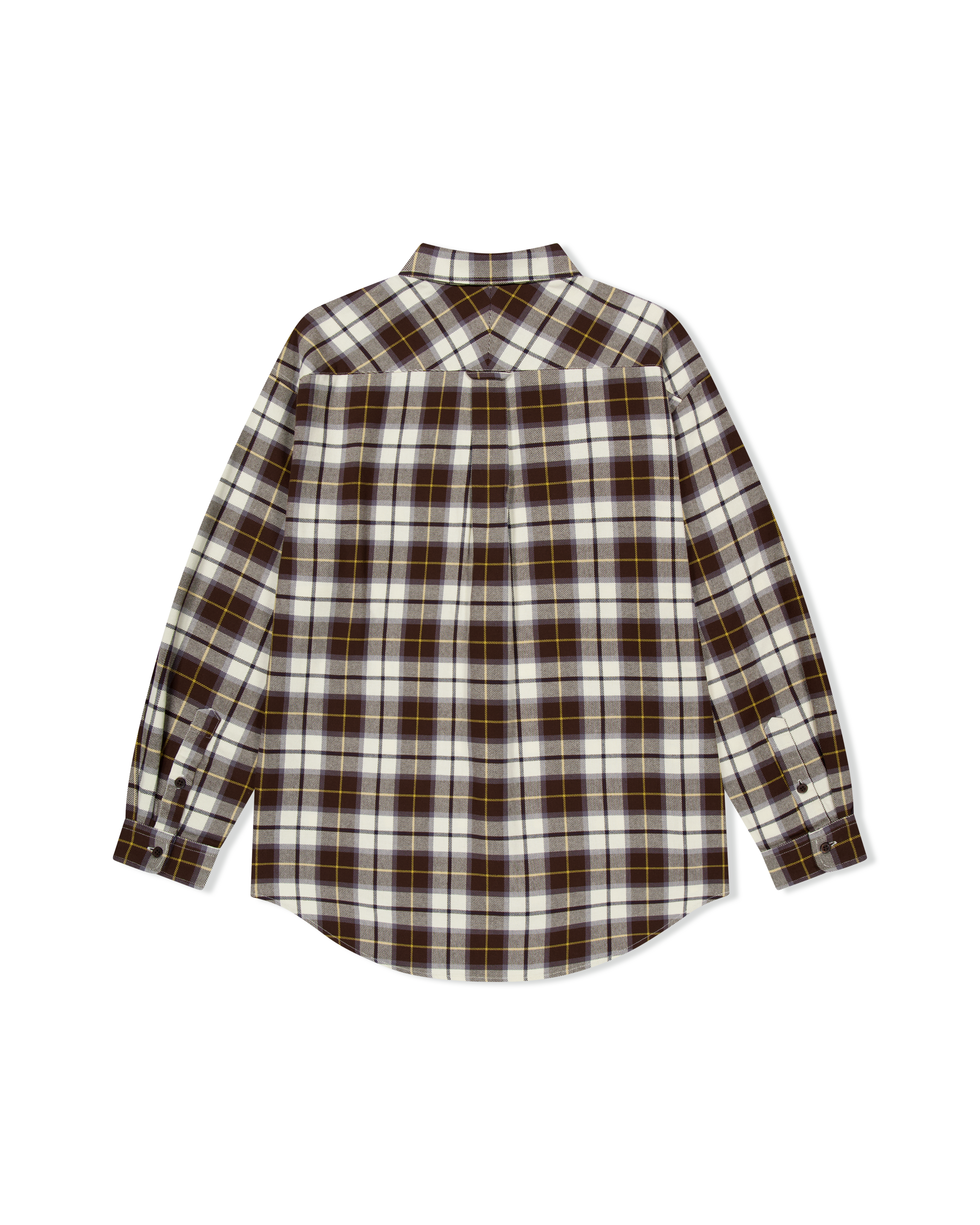 yeseyesee - Plop Check Shirt (Brown) product image 2 | TRAB K-Fashion Australia