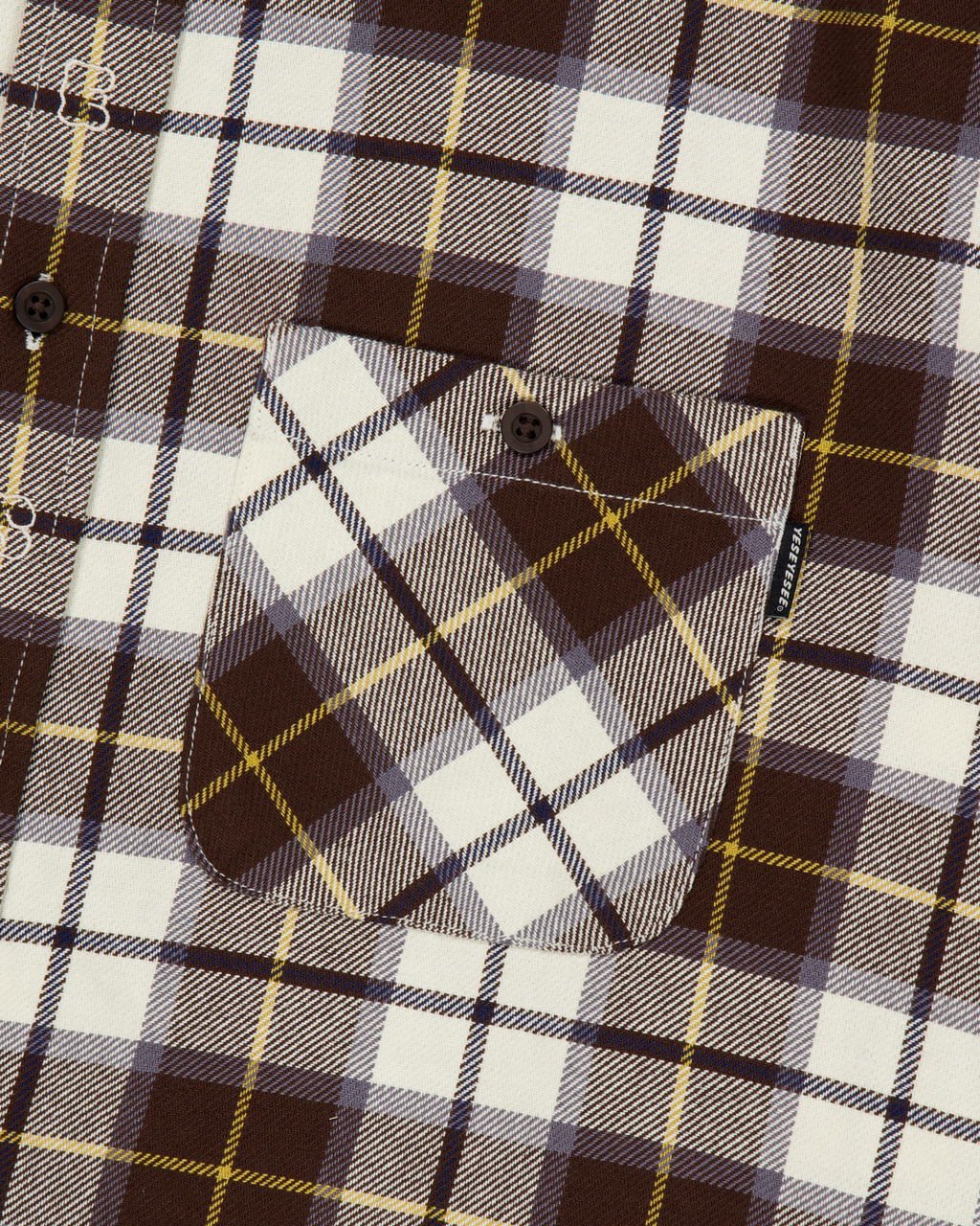 yeseyesee - Plop Check Shirt (Brown) product image 3 | TRAB K-Fashion Australia