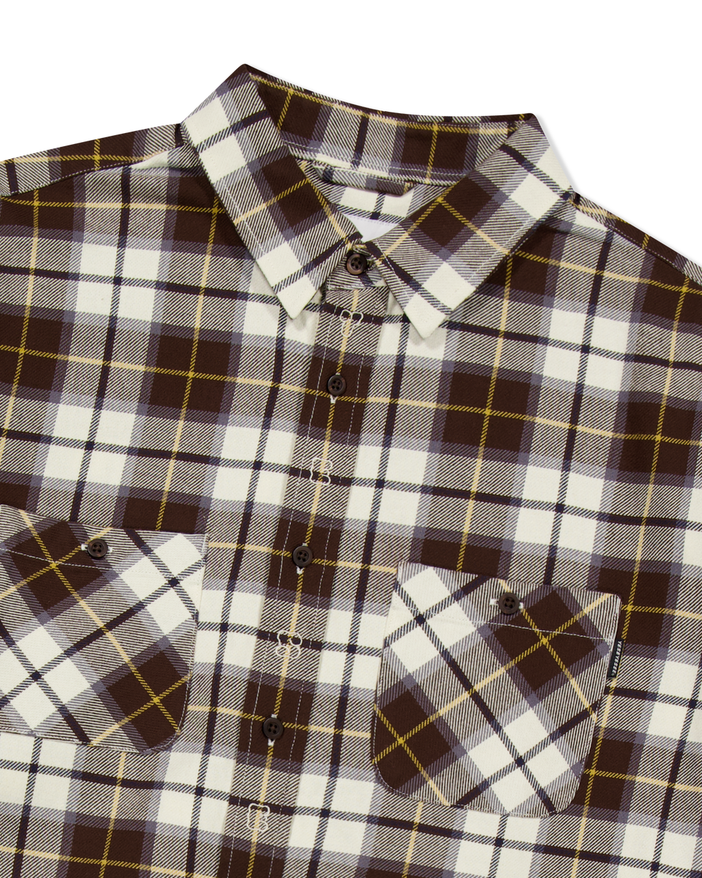 yeseyesee - Plop Check Shirt (Brown) product image 5 | TRAB K-Fashion Australia