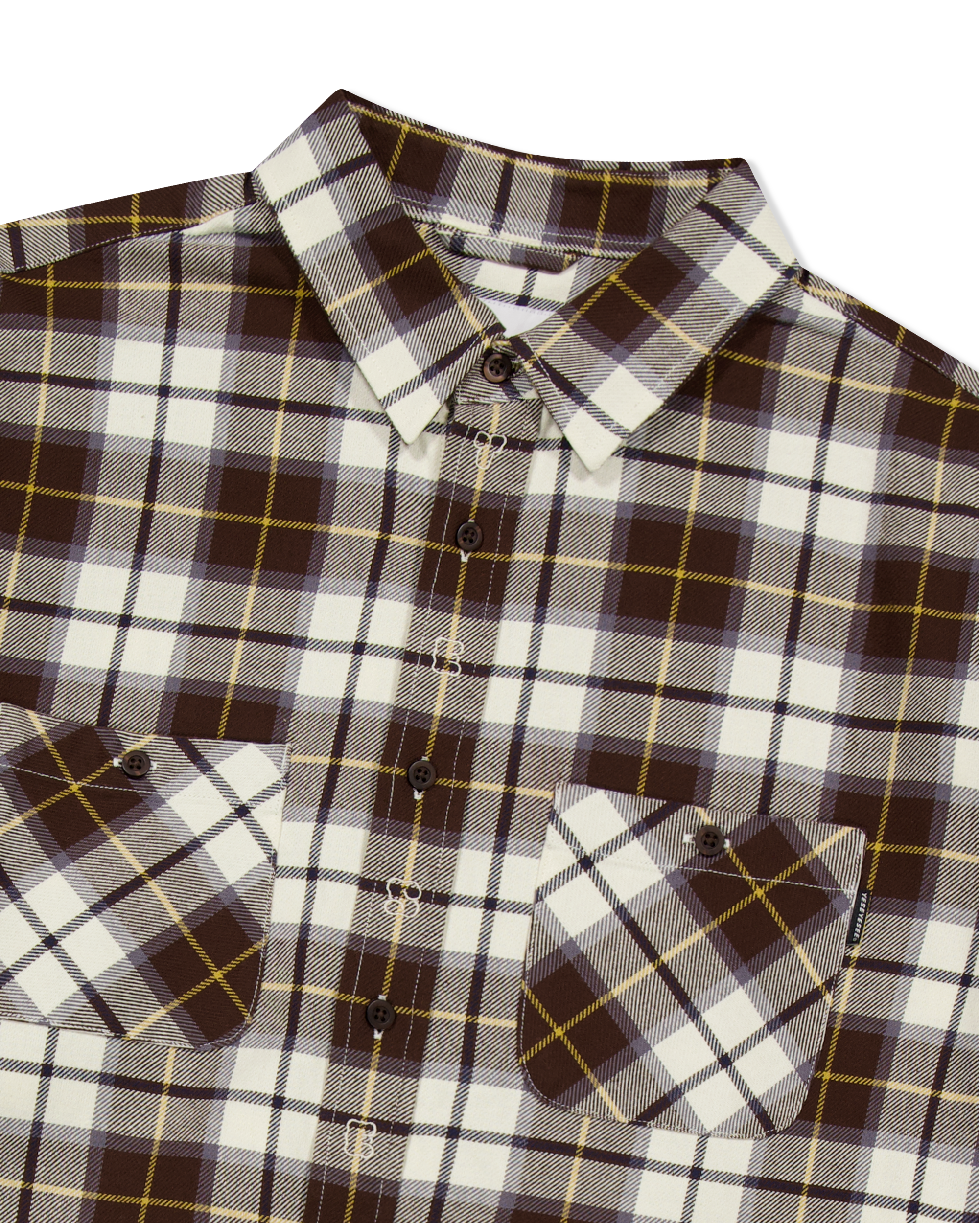 yeseyesee - Plop Check Shirt (Brown) product image 5 | TRAB K-Fashion Australia